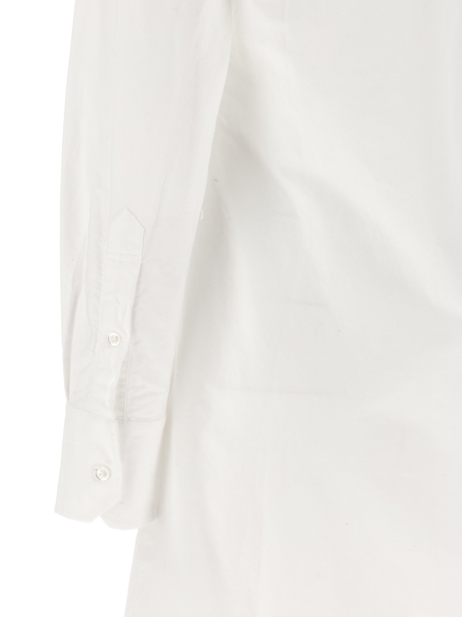 Thom Browne White Cotton Midi Skirt