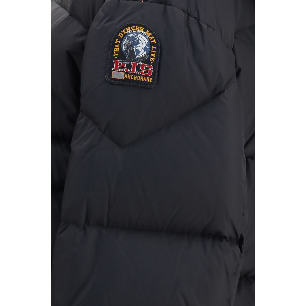 Parajumpers Black Polyamide Full-Length Jacket