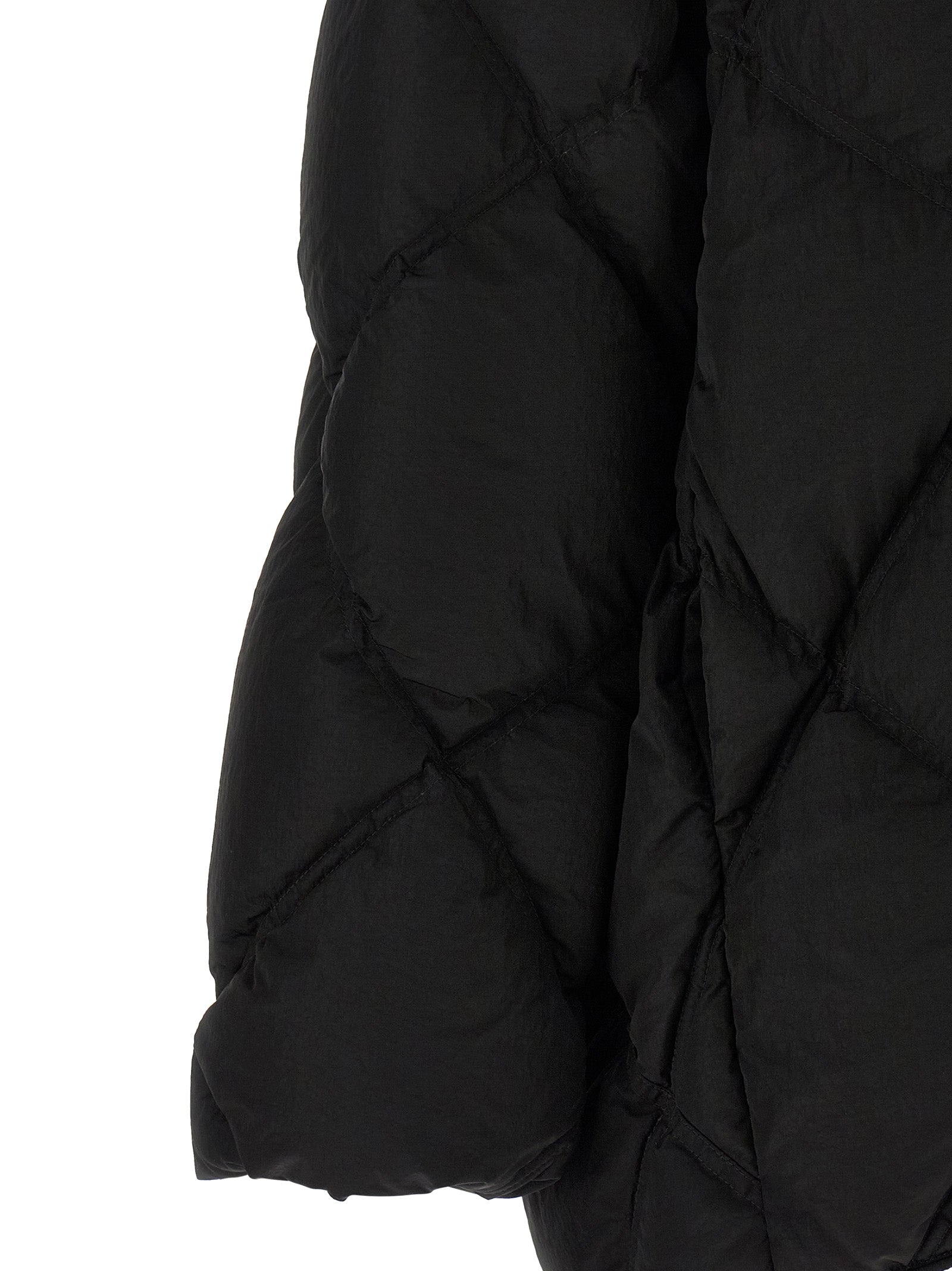 IENKI IENKI Black Nylon Full-Length Jacket