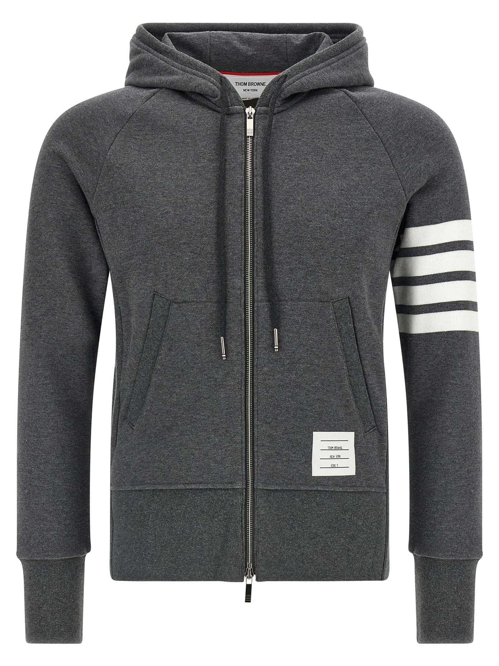 Thom Browne Gray Cotton Sweatshirt