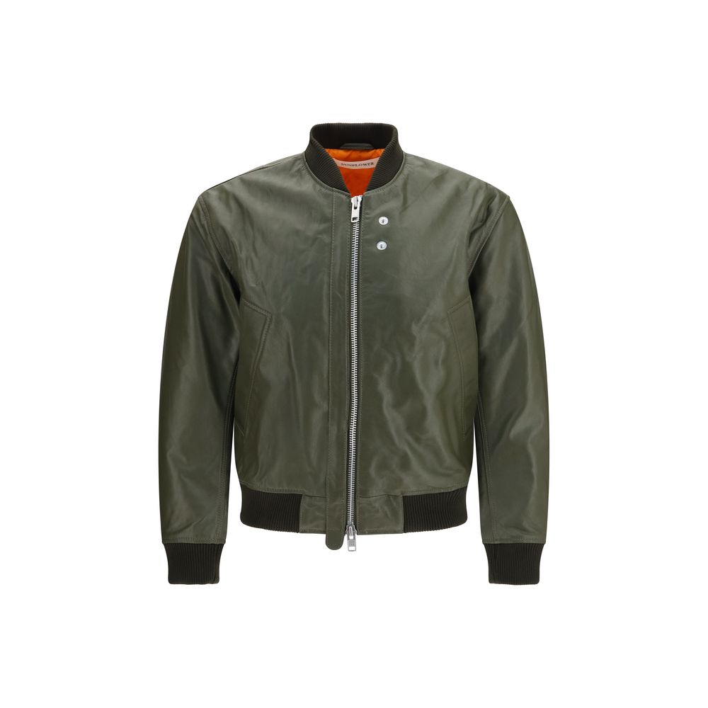 Sunflower Bicolor Calf Leather Bos Taurus Leather Jacket