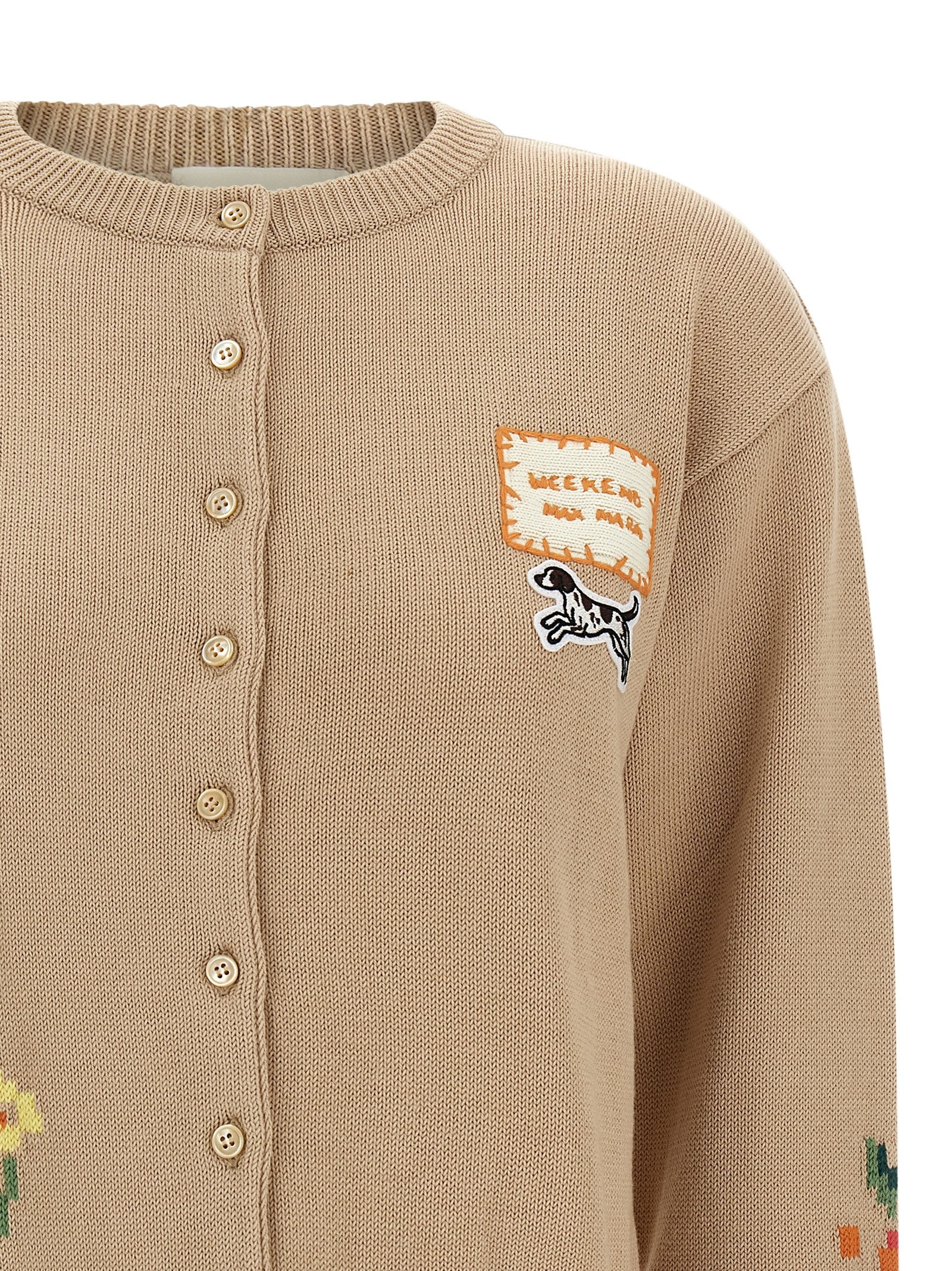 Max Mara Beige Cotton Cardigan