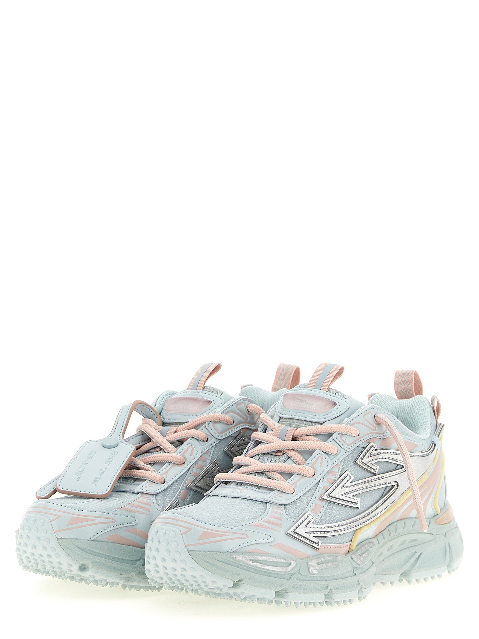 Off-White Blue Polyethylene Athletic Sneakers