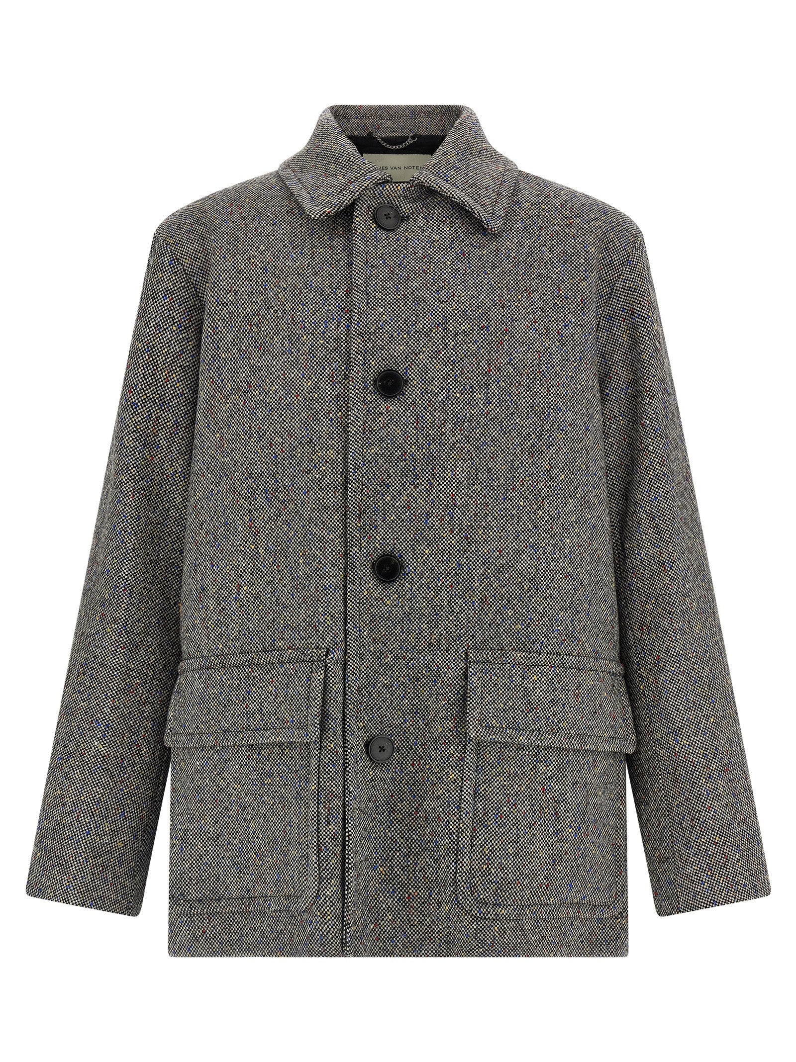 Dries Van Noten Gray Wool Coat