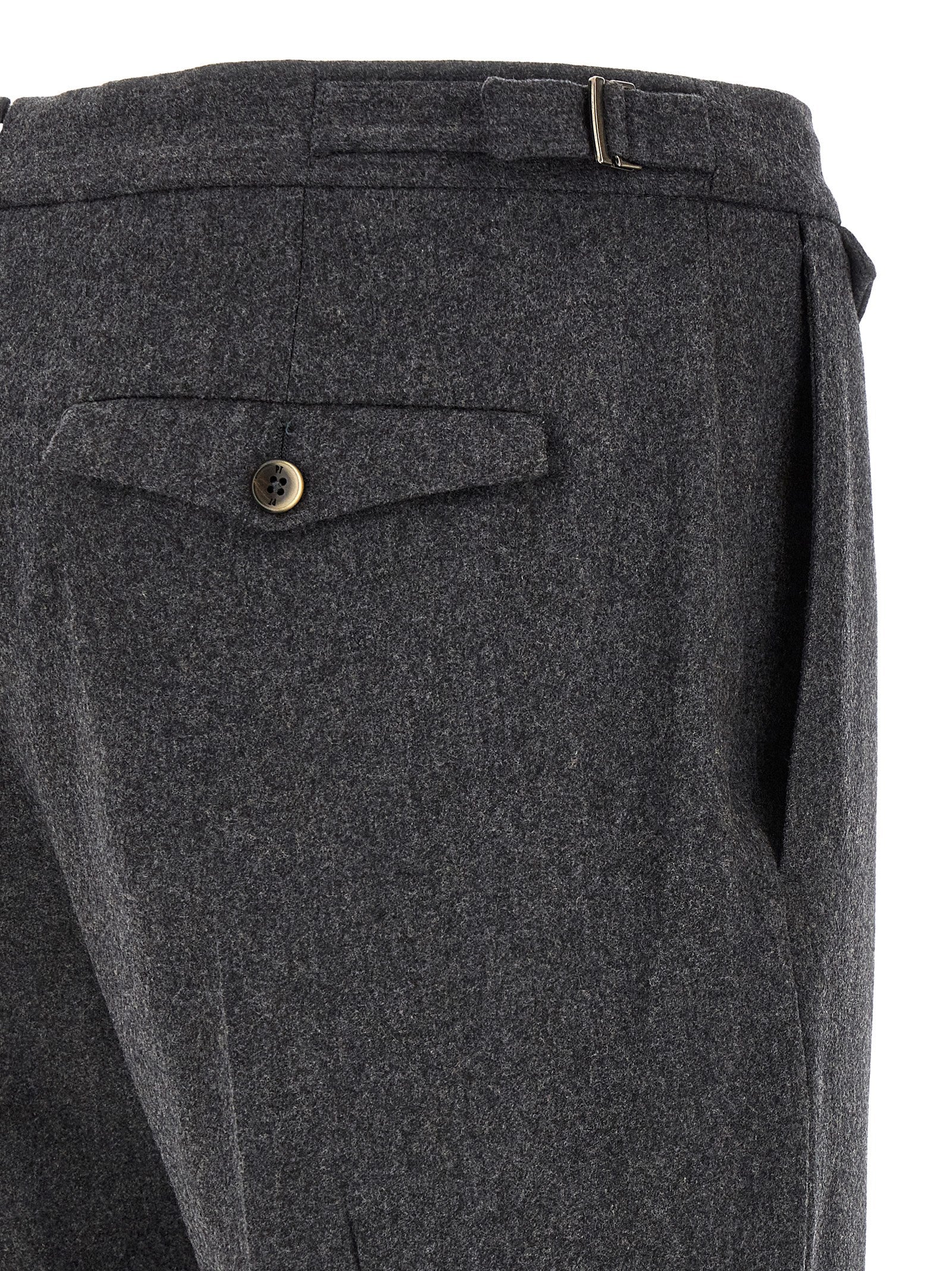 PT Torino Gray Virgin Wool Dress Pants