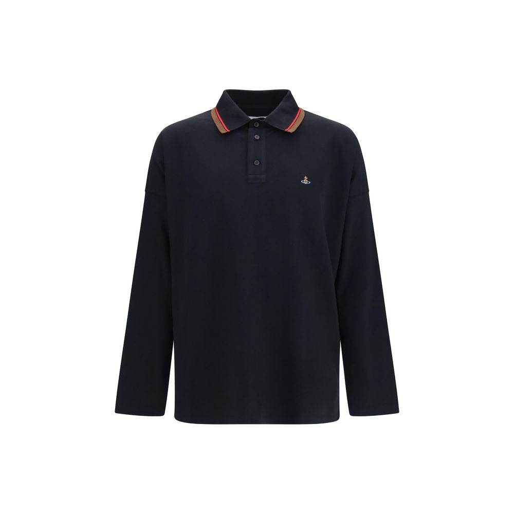 Vivienne Westwood Black Cotton Polo Shirt