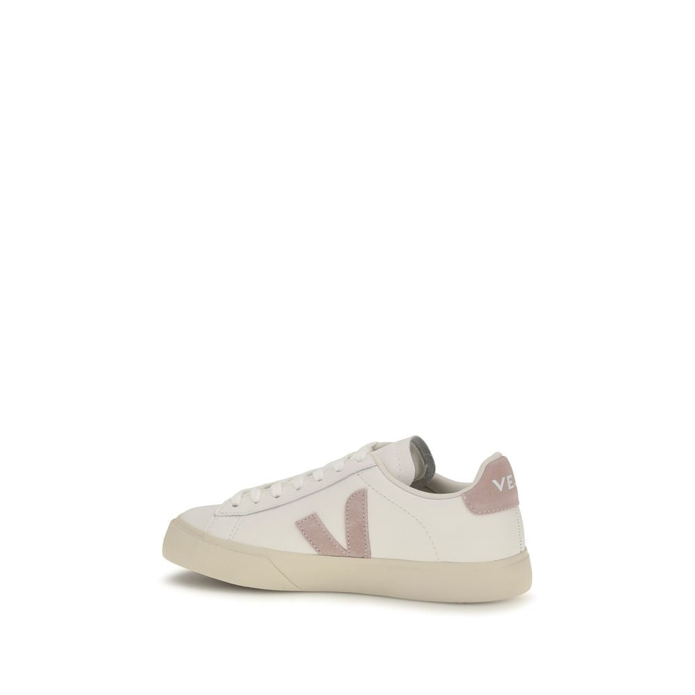 Veja White Calf Leather Bos Taurus Low Top Sneakers