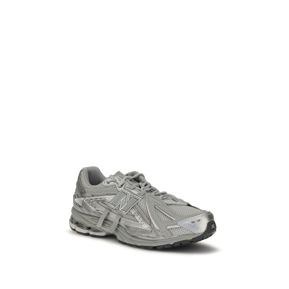 New Balance Gray Fabric Athletic Sneakers
