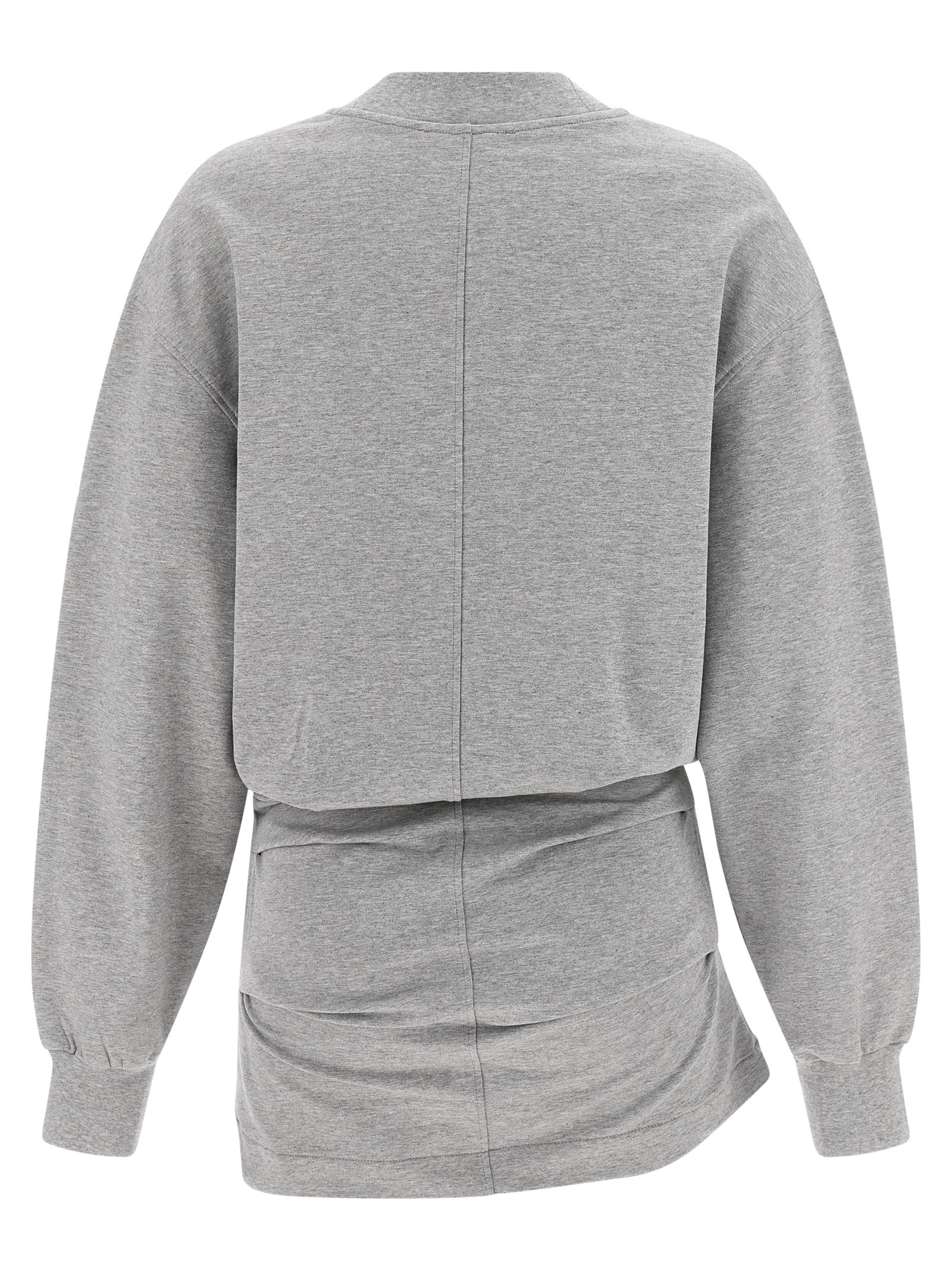 The Attico Gray Cotton Short Dress