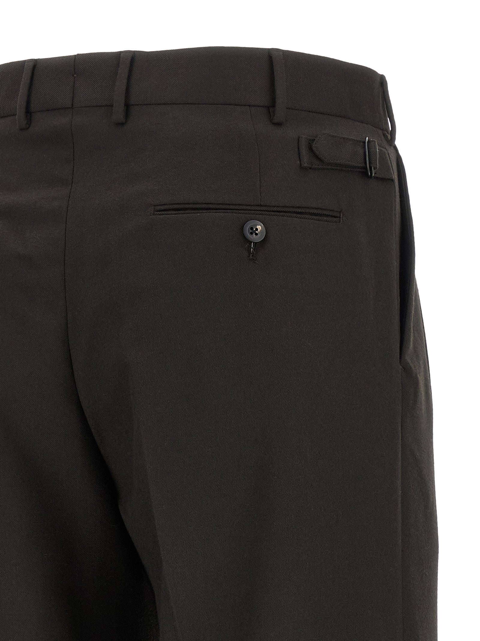 CELLAR DOOR Brown Polyester Dress Pants