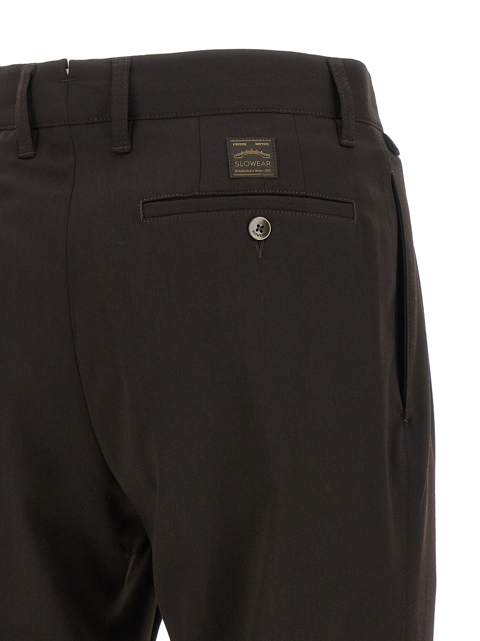 Incotex Brown Polyester Dress Pants