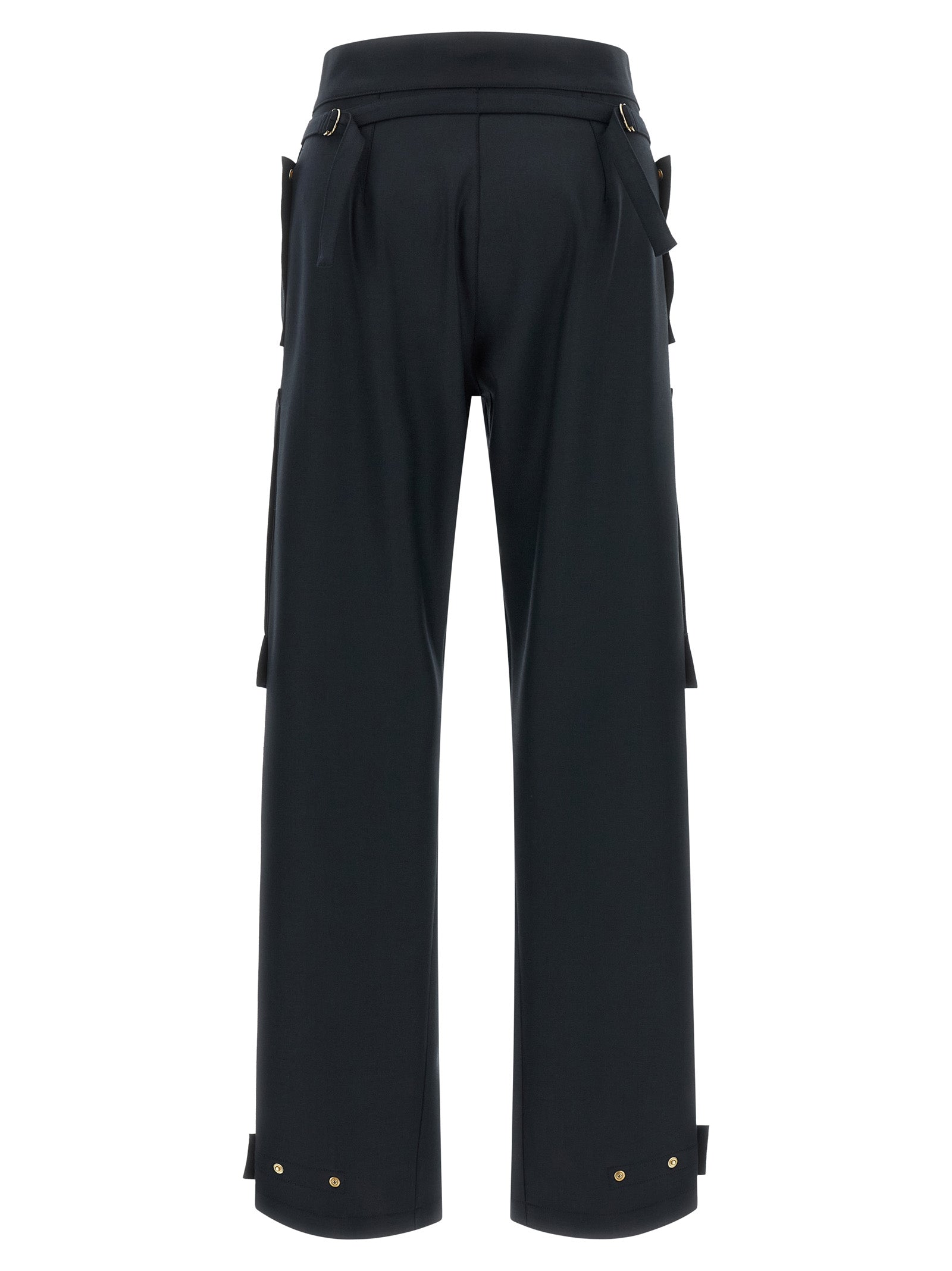 Darkpark Blue Polyester Cargo Pants