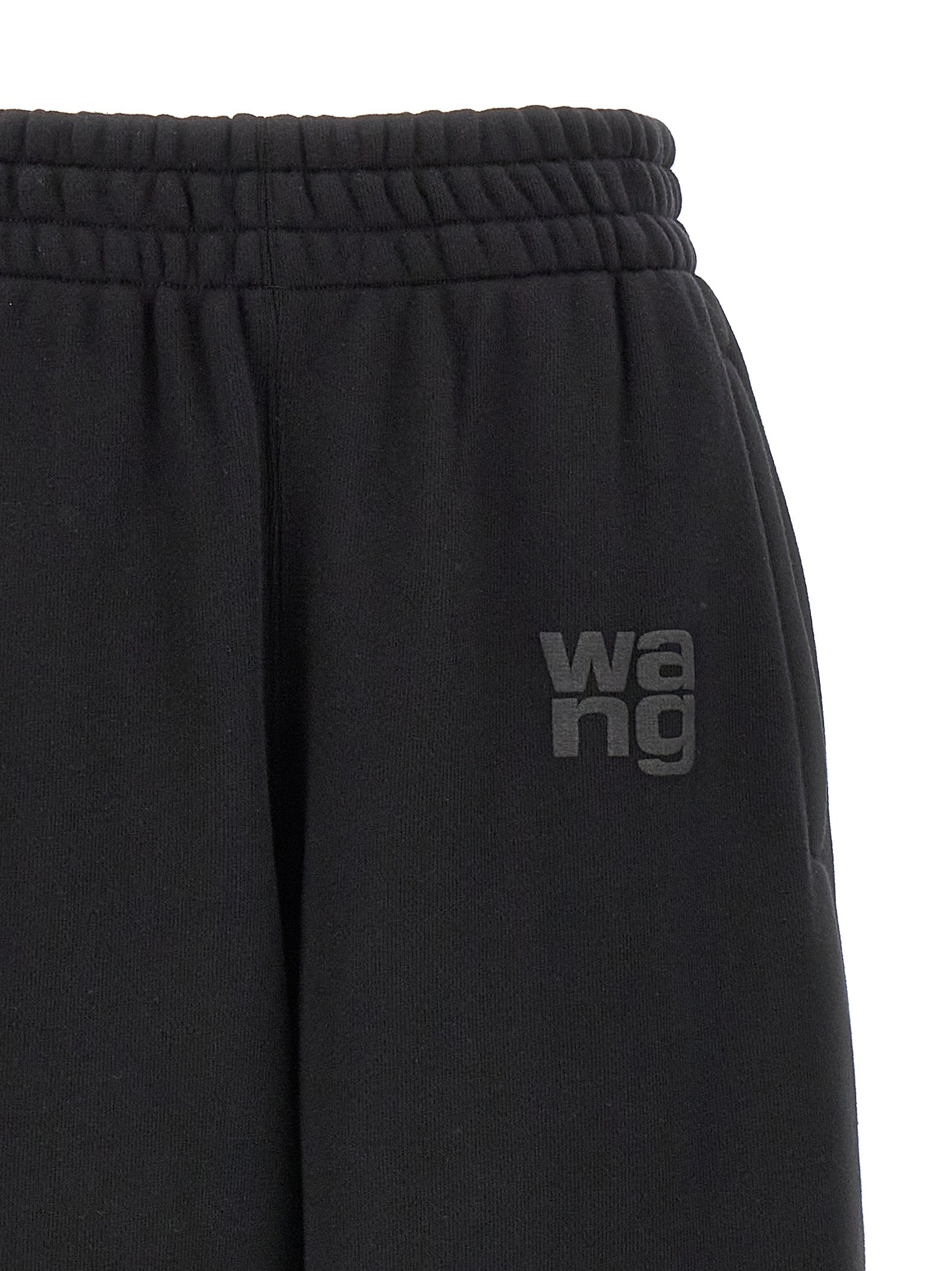T BY ALEXANDER WANG Black Cotton Joggers (Workout Pants)