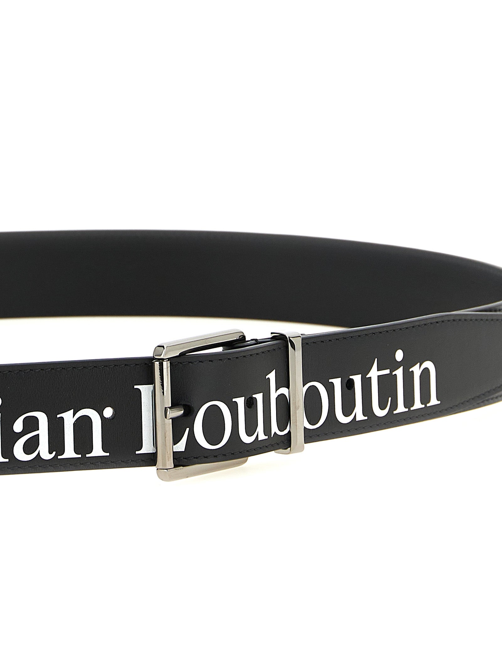 Christian Louboutin Black Calfskin Regular Belt