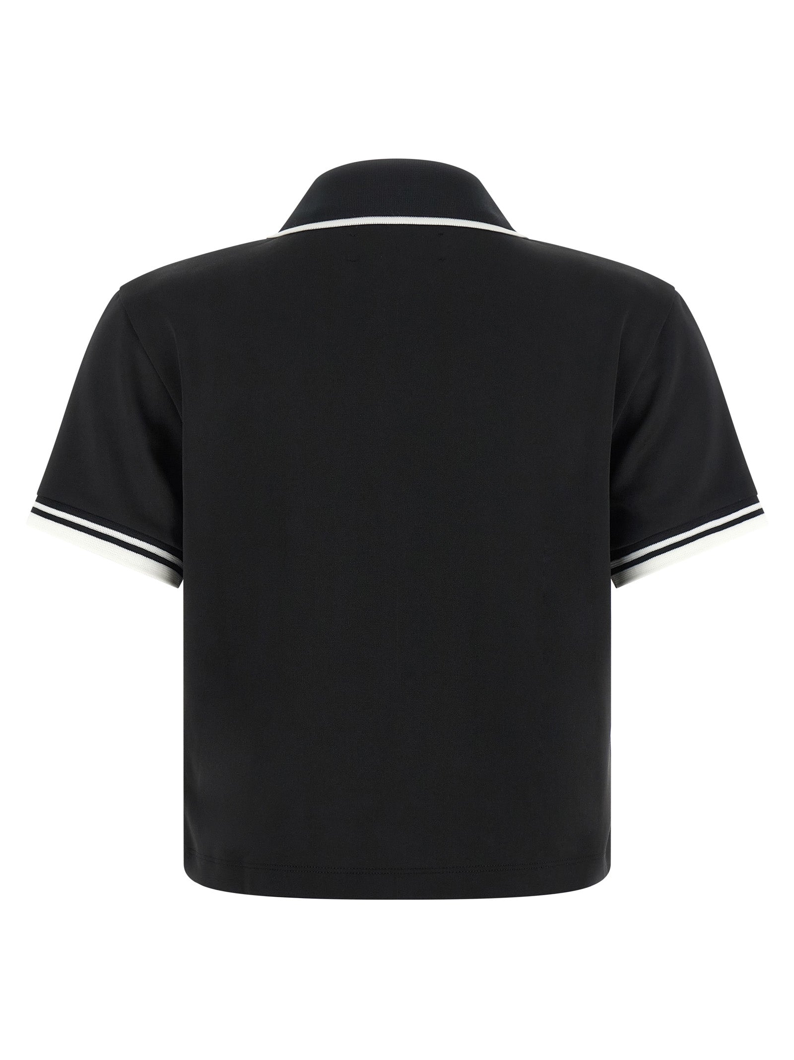 Amiri Black Polyester Polo Shirt
