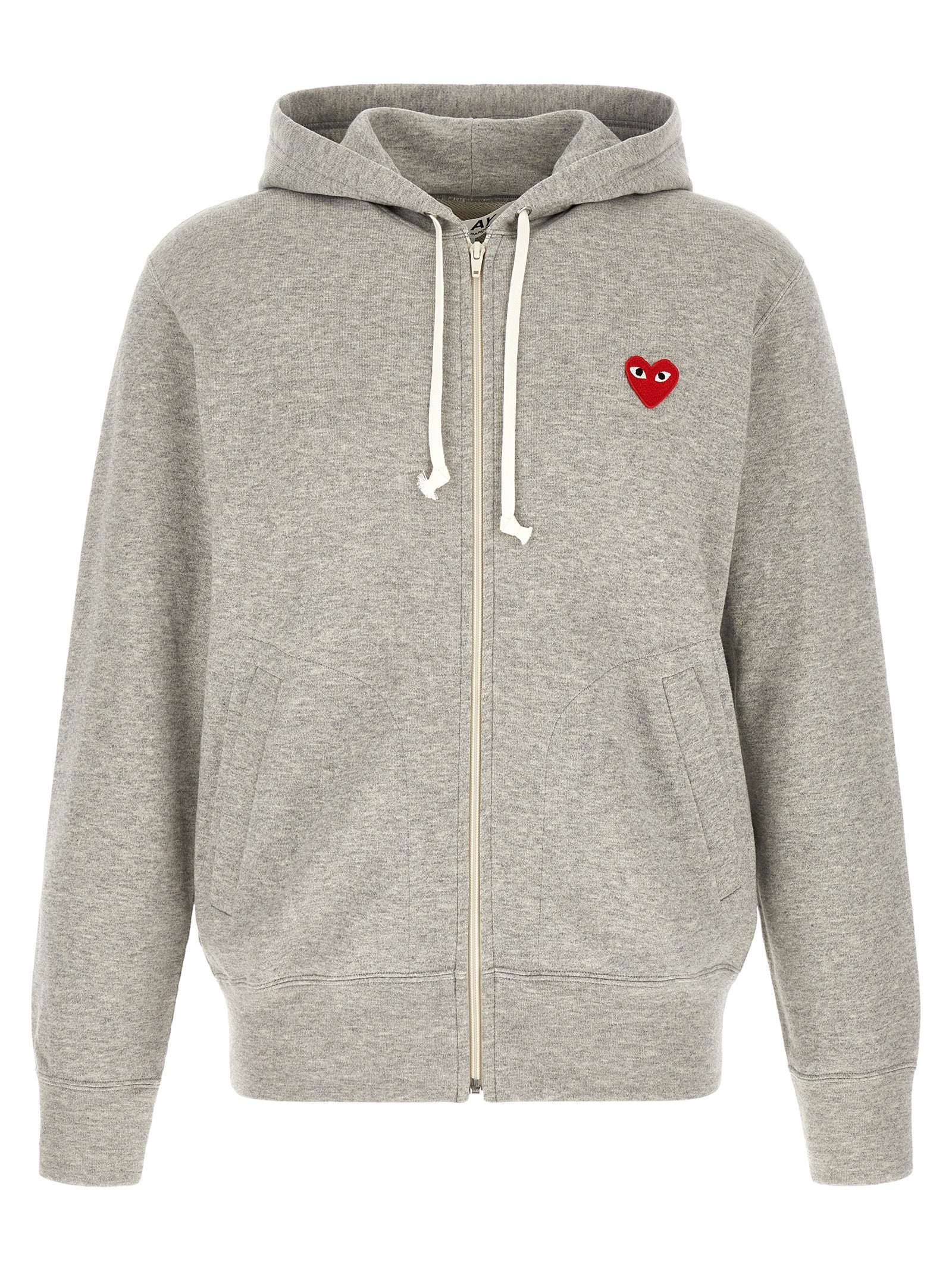 Comme Des Garçons Play Gray Cotton Cardigan
