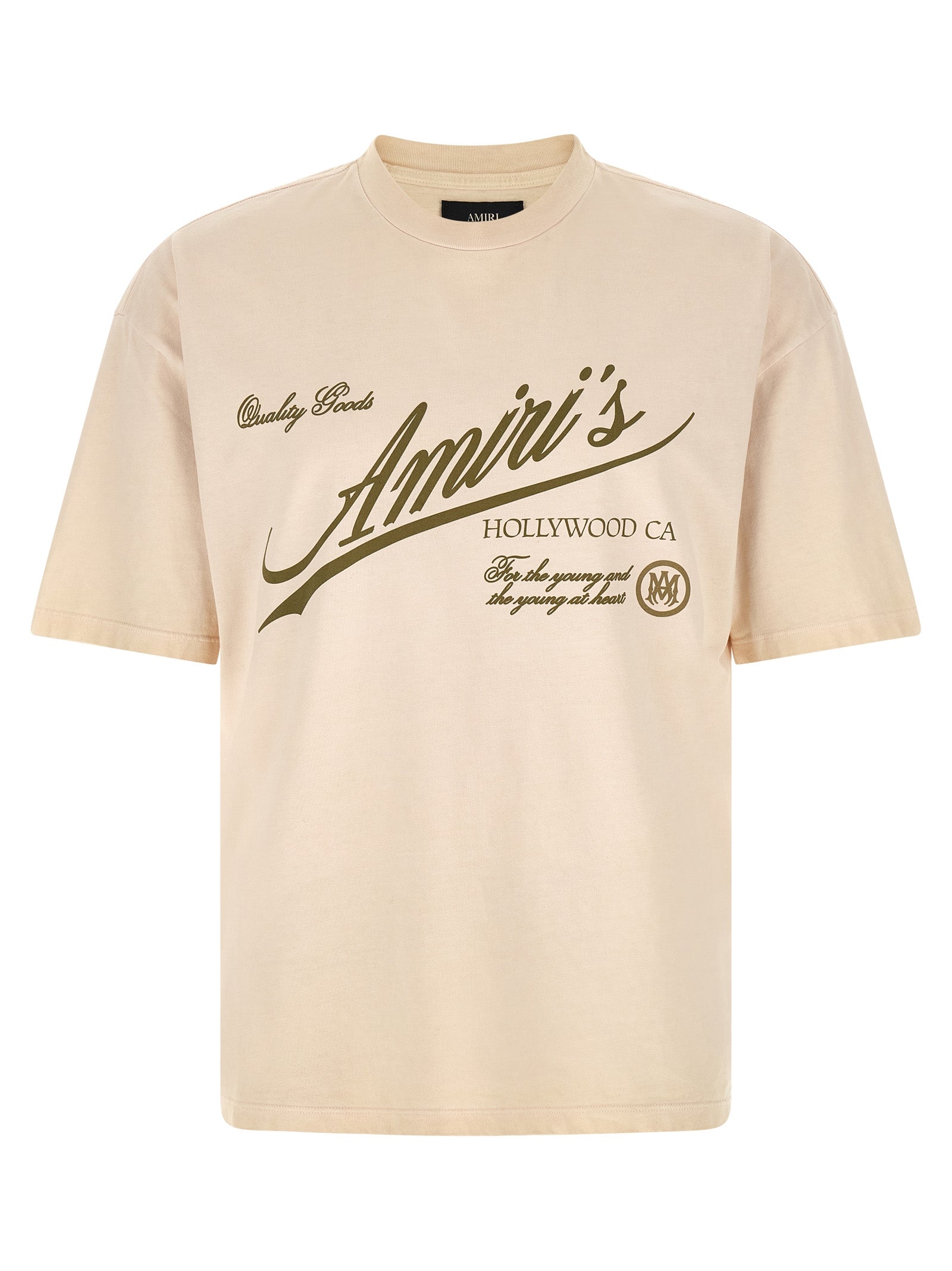 Amiri Beige Cotton T-Shirt