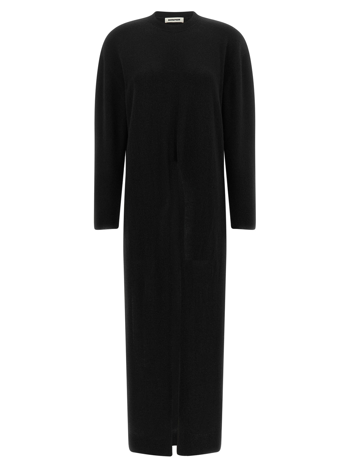 Darkpark Black Merino Wool Casual Dress
