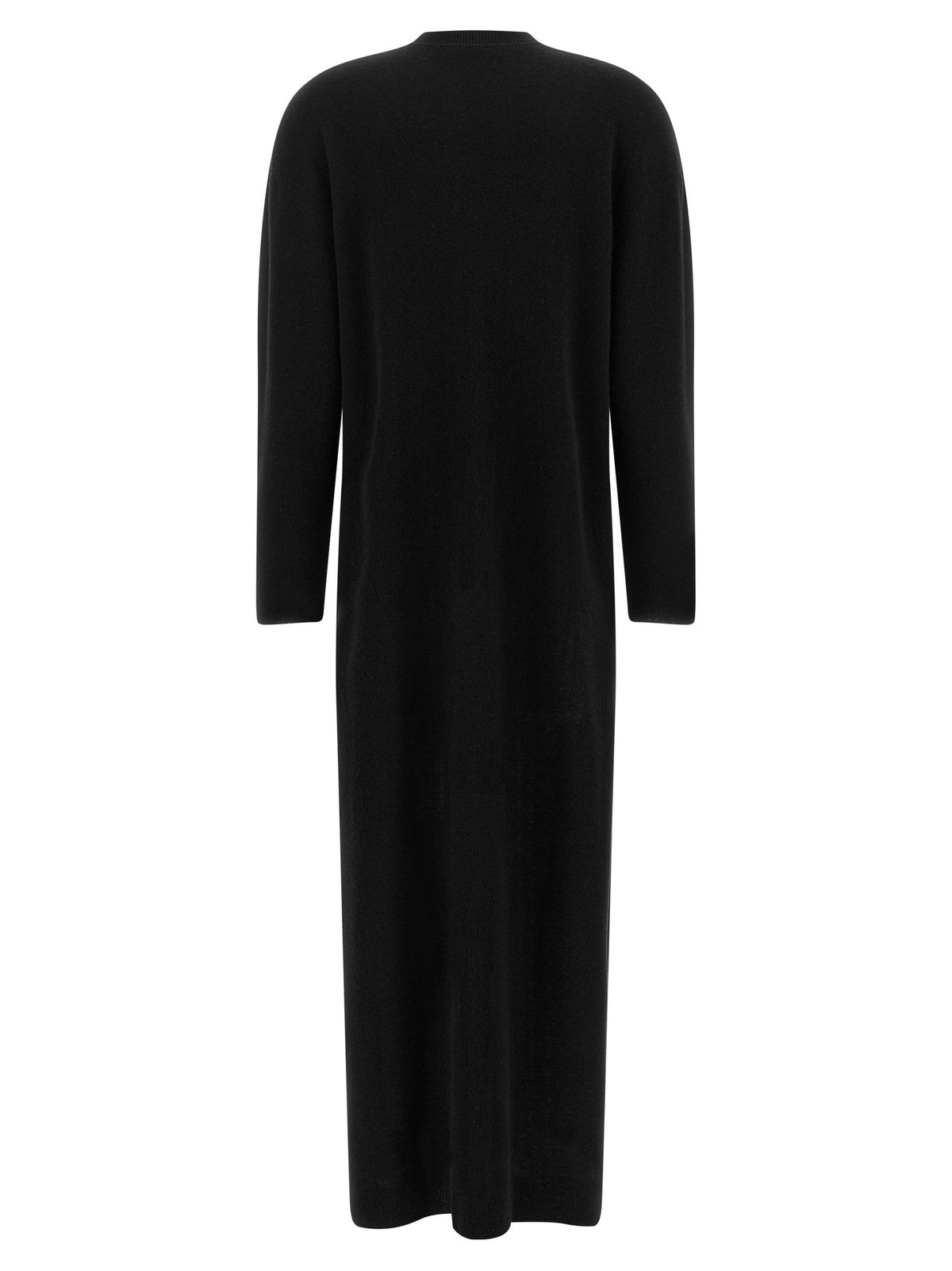 Darkpark Black Merino Wool Casual Dress
