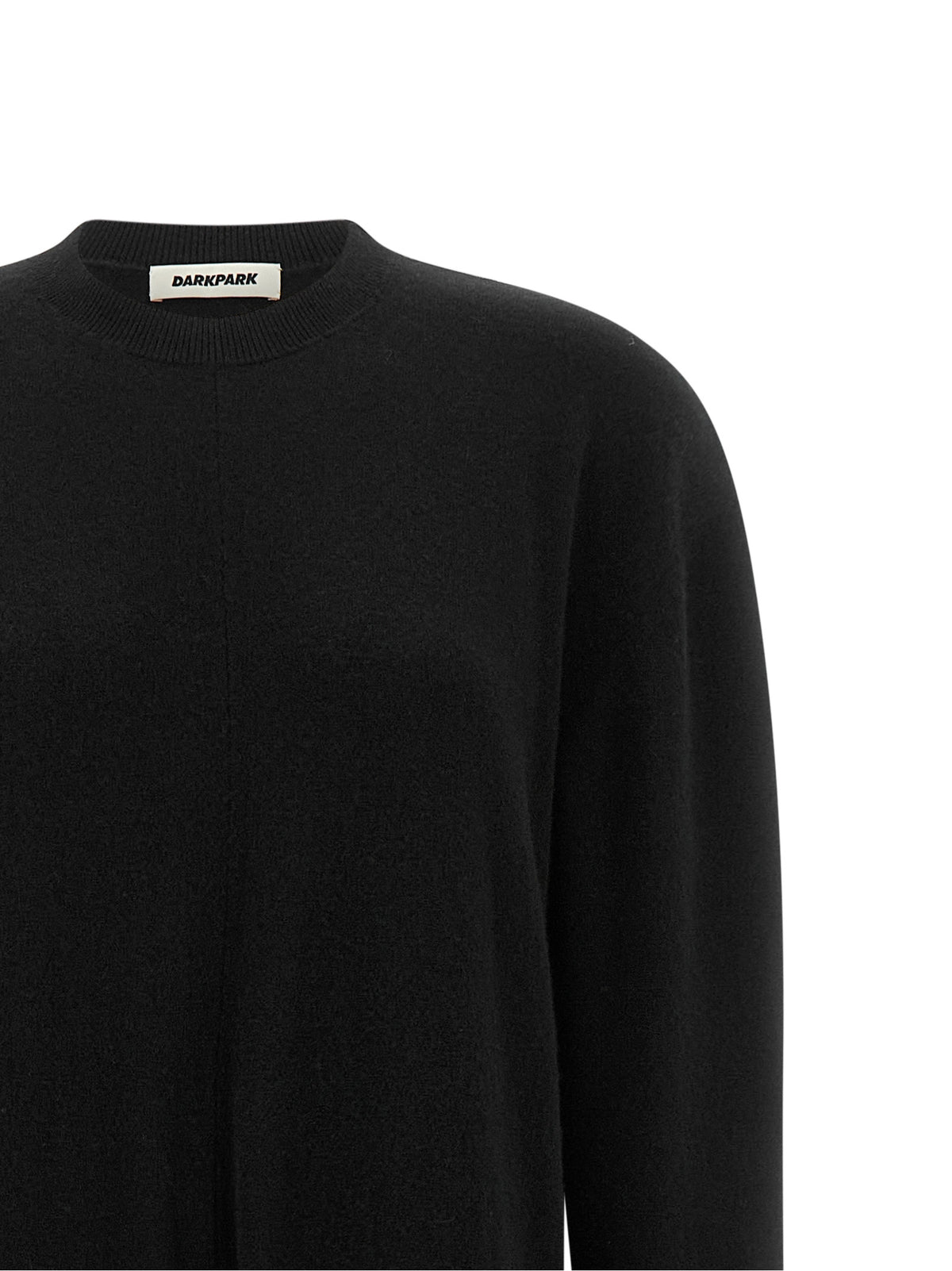Darkpark Black Merino Wool Casual Dress