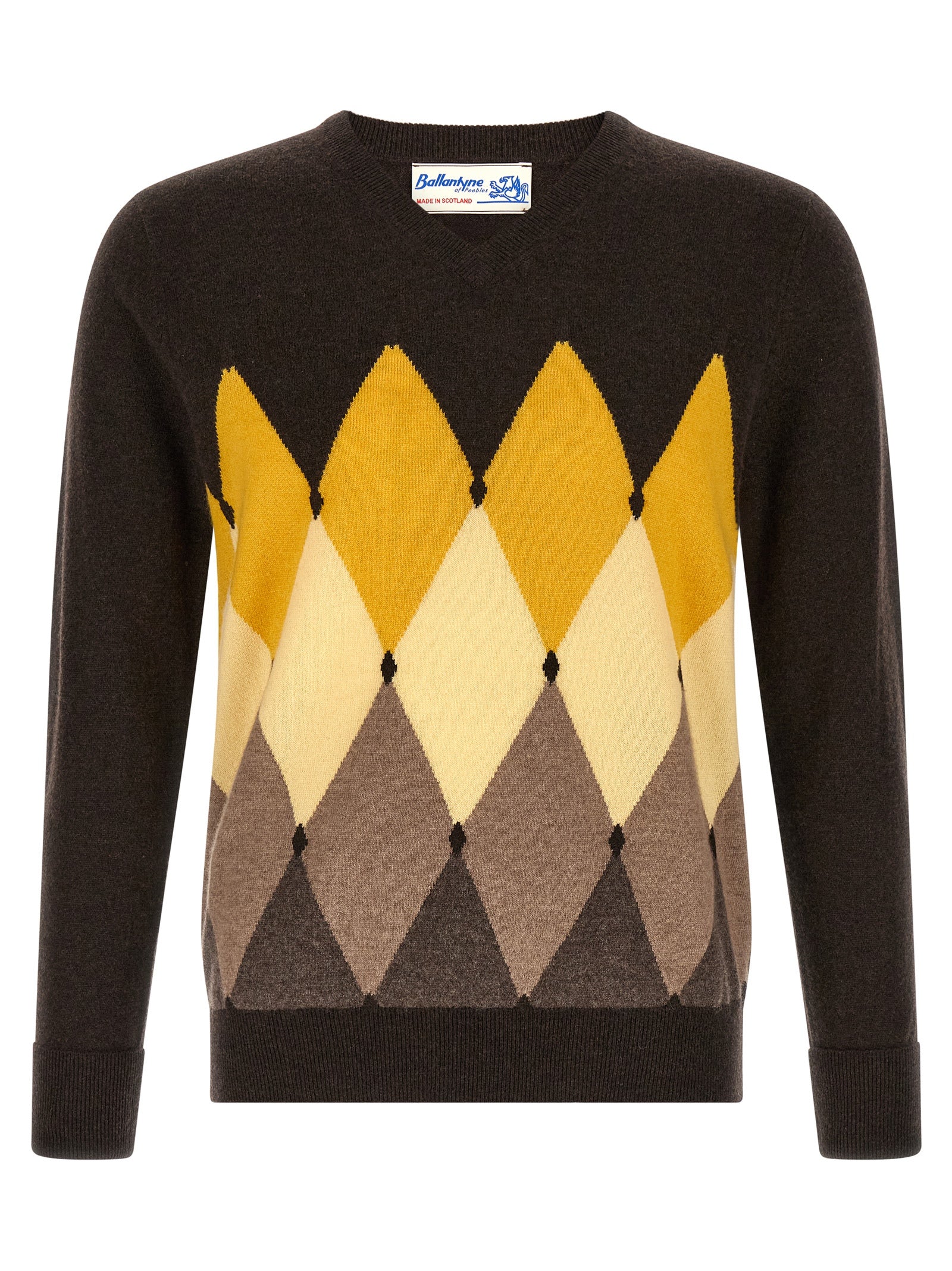 Ballantyne Brown Cashmere Cardigan