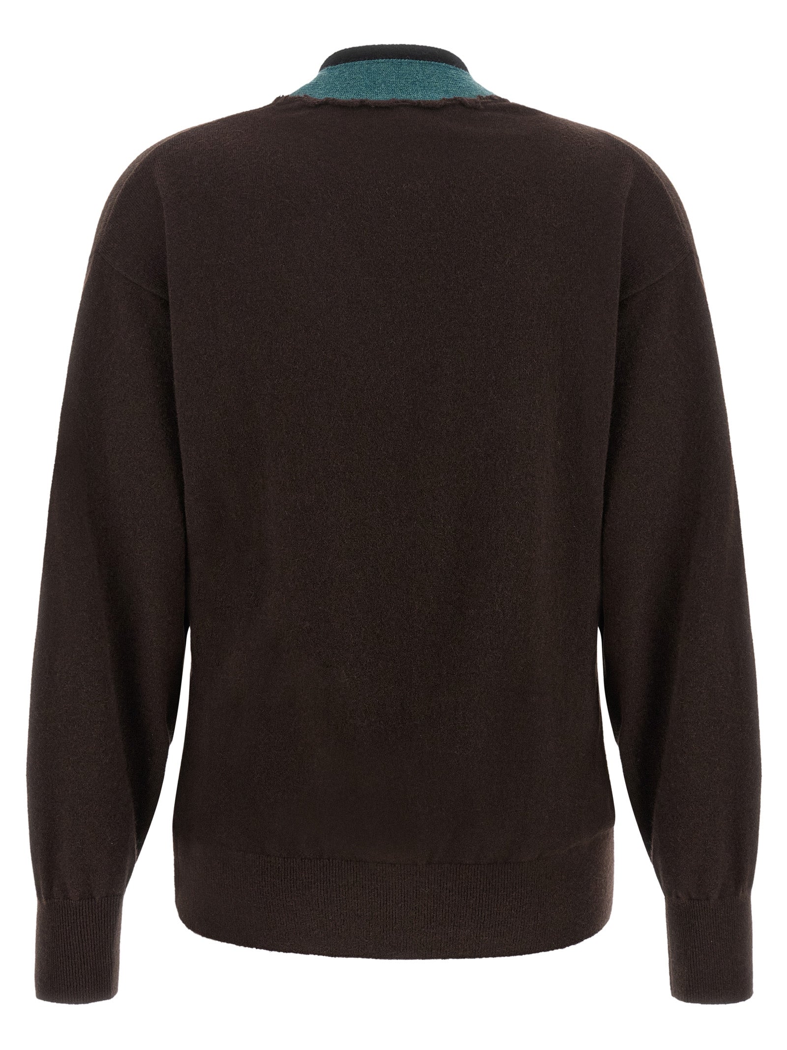 Dries Van Noten Brown Cashmere Cardigan