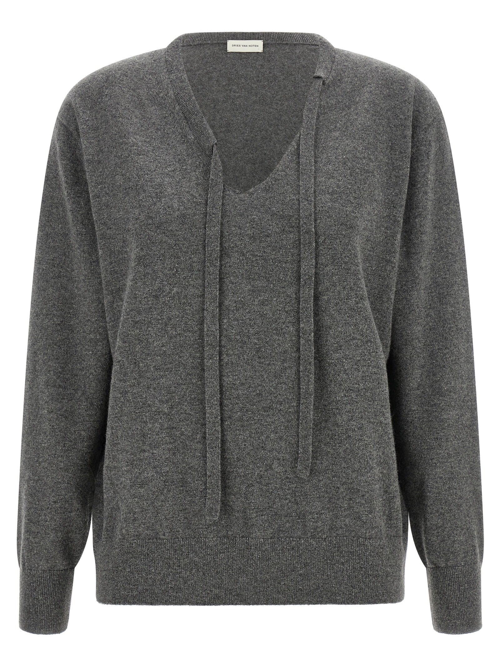 Dries Van Noten Gray Cashmere Cardigan