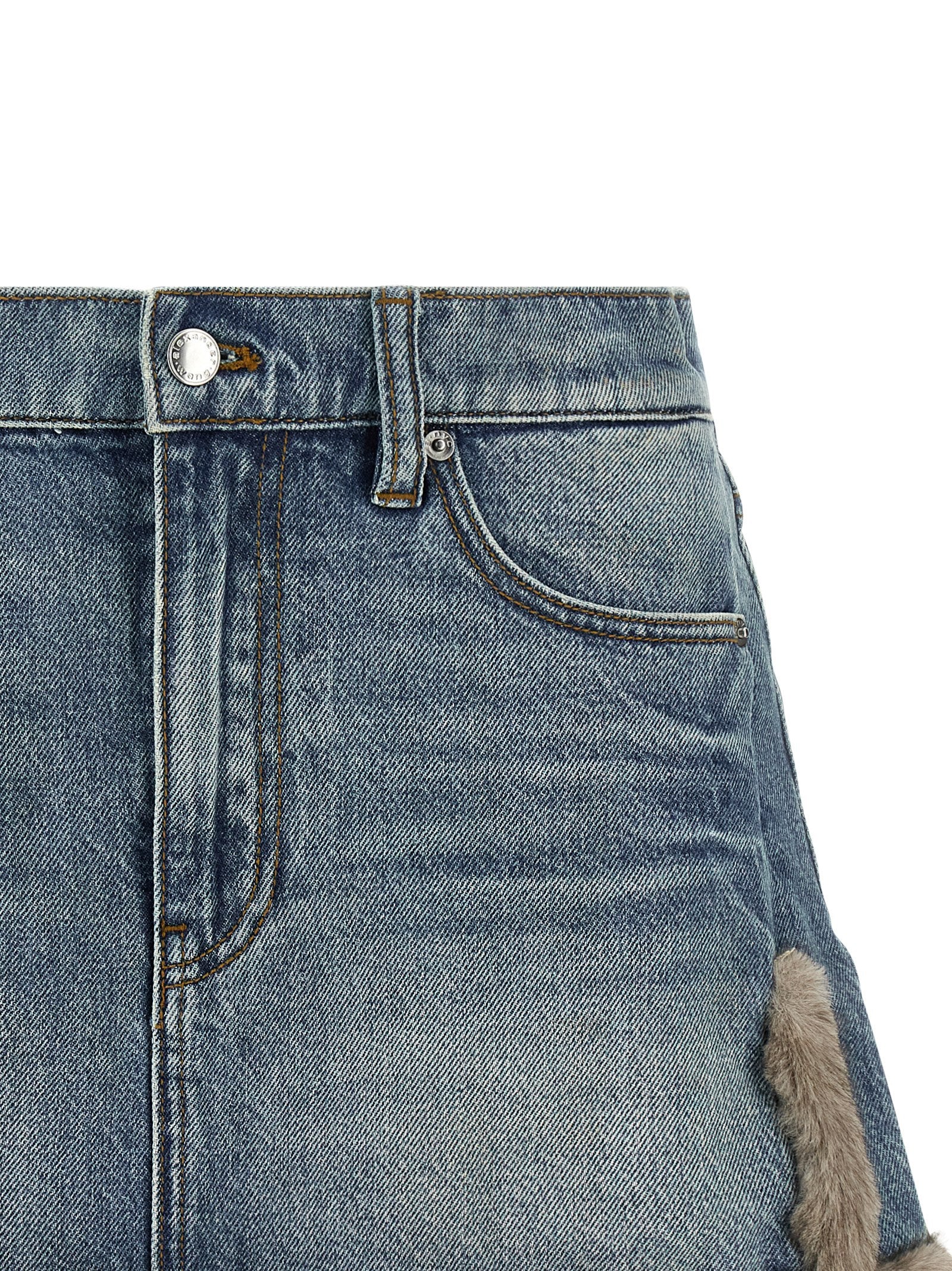 DENIM X ALEXANDER WANG Blue Cotton Long Skirt