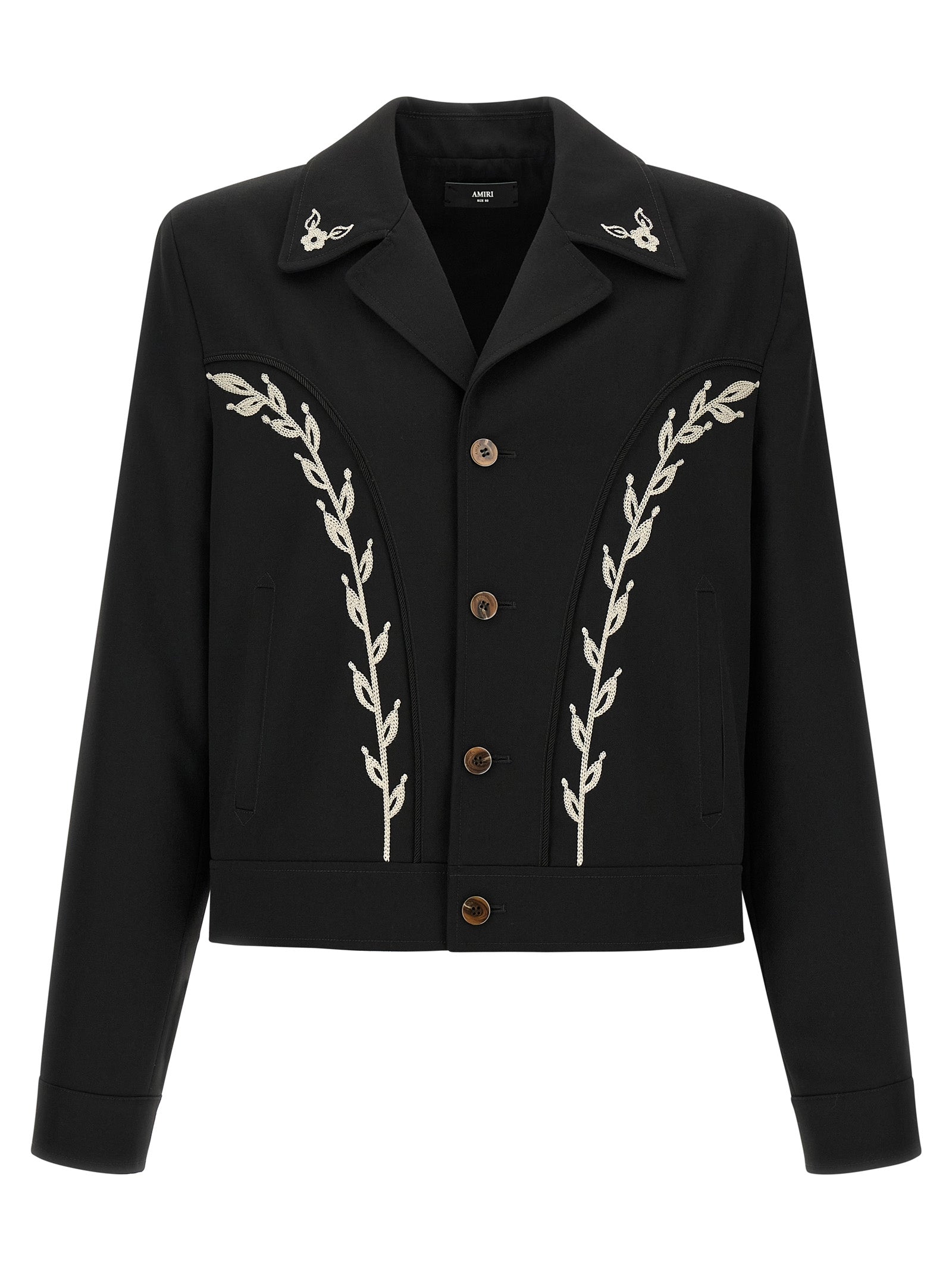 Amiri Black Polyester Full-Length Jacket