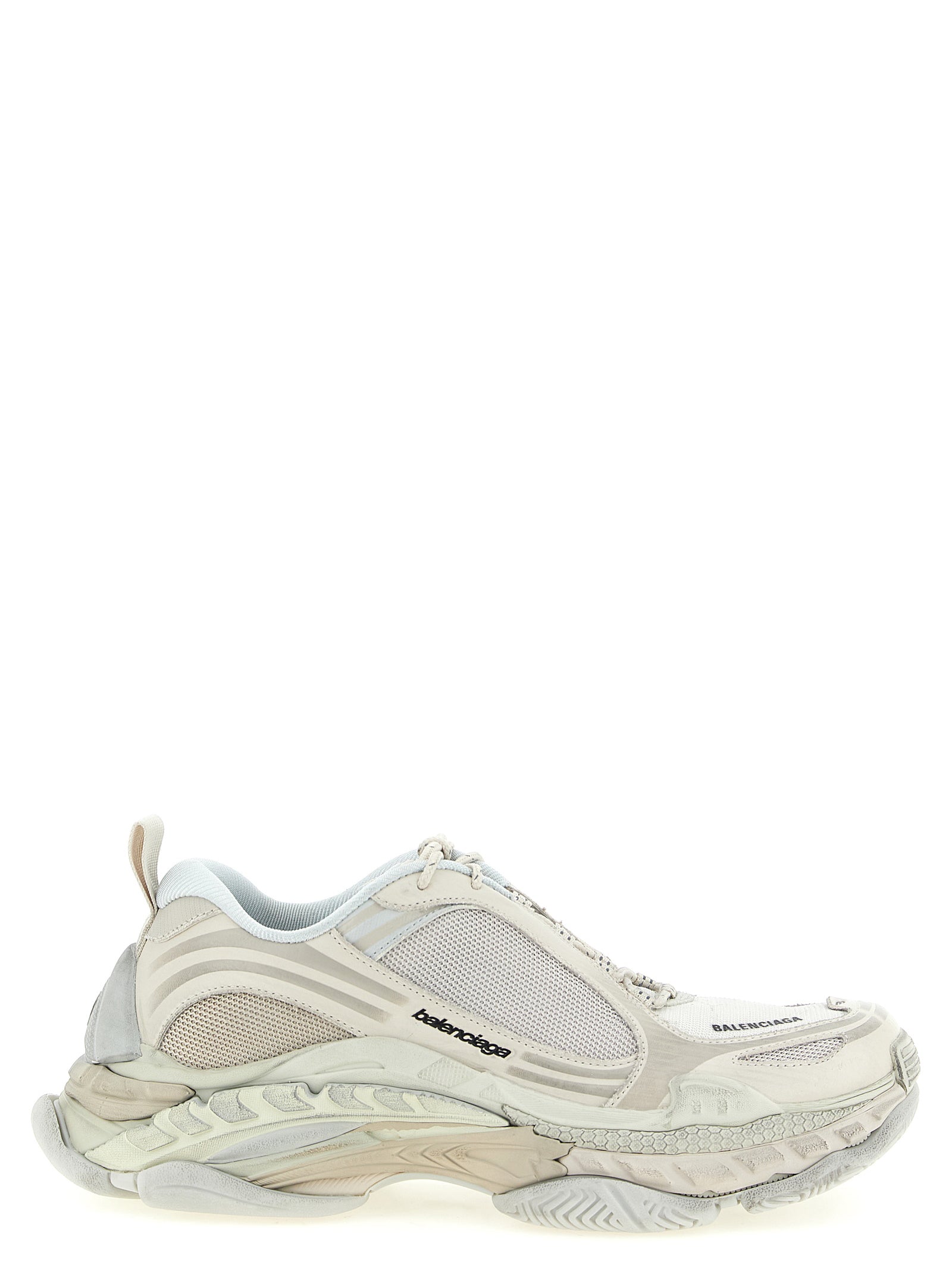 Balenciaga White Polyethylene Athletic Sneakers