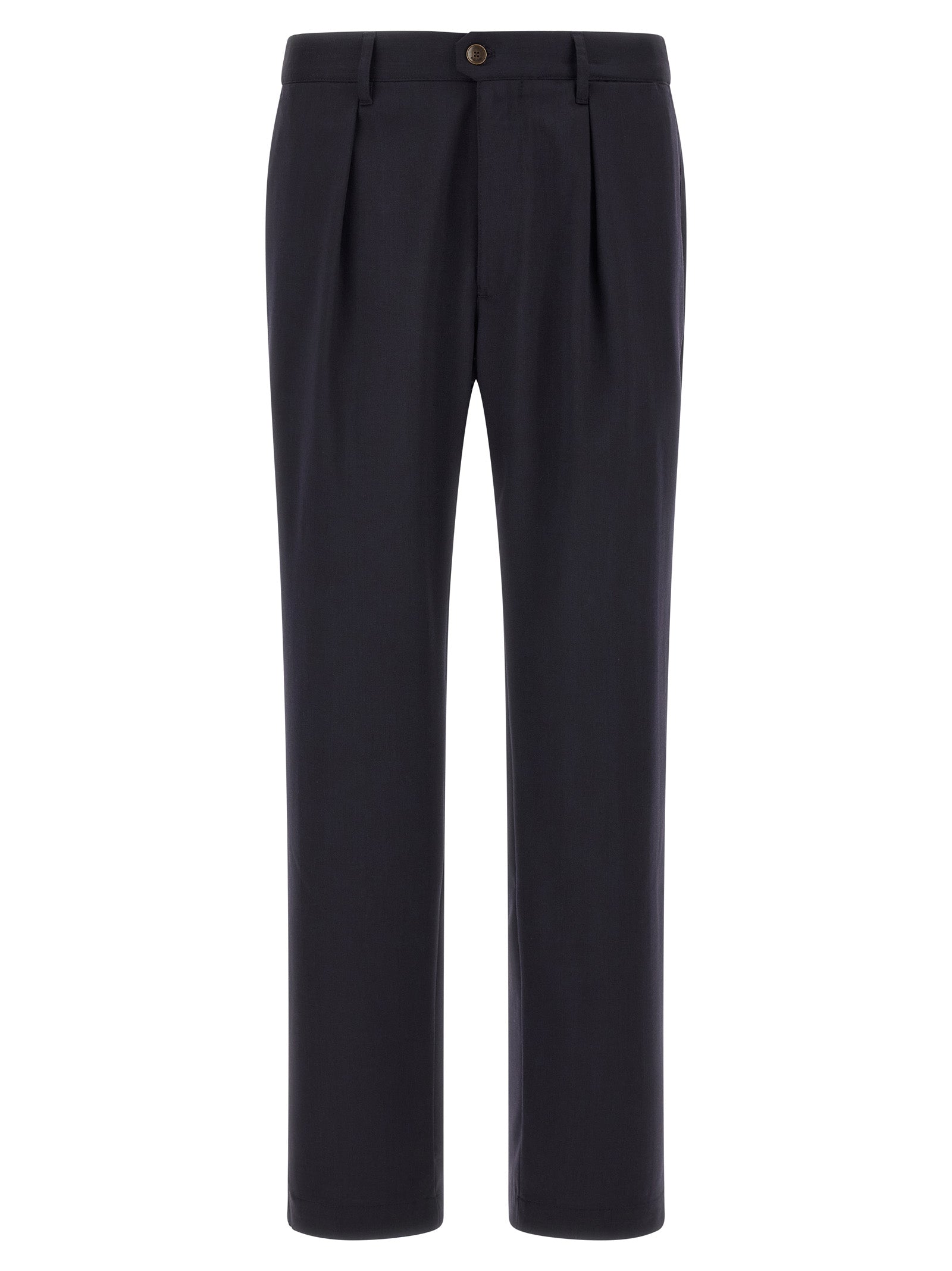 Incotex Blue Polyester Dress Pants
