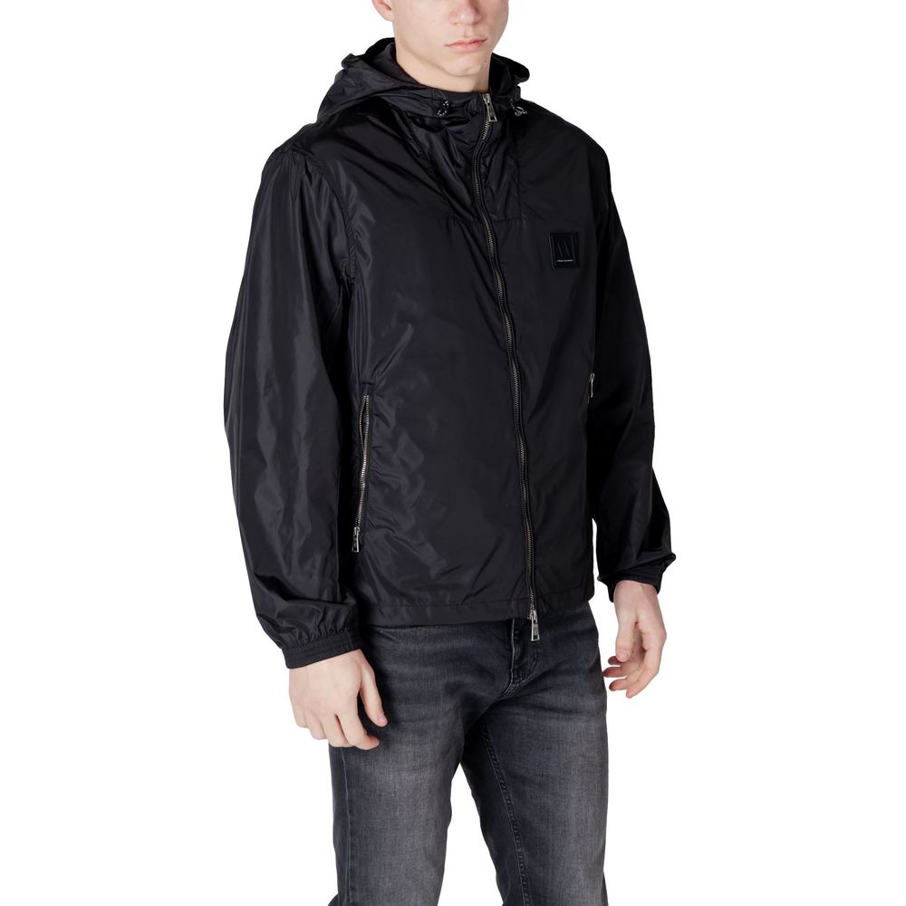 Armani Exchange Black Polyamide Shell Jacket