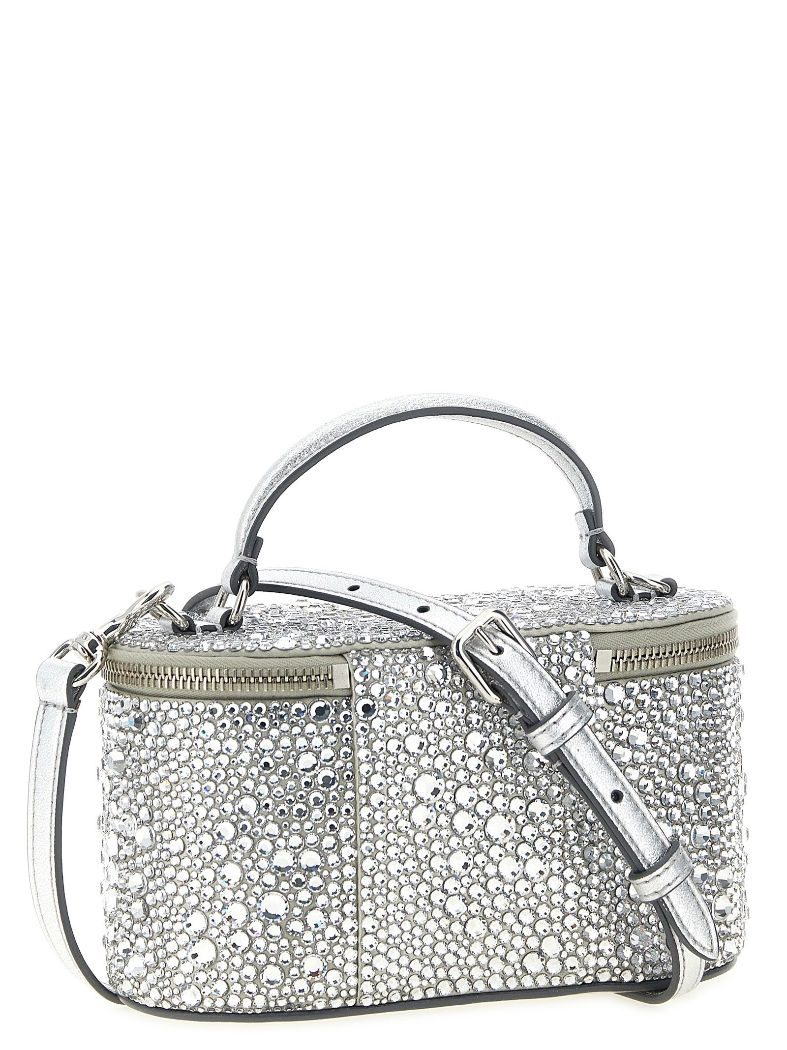 Valentino Garavani Silver Viscose Handbag