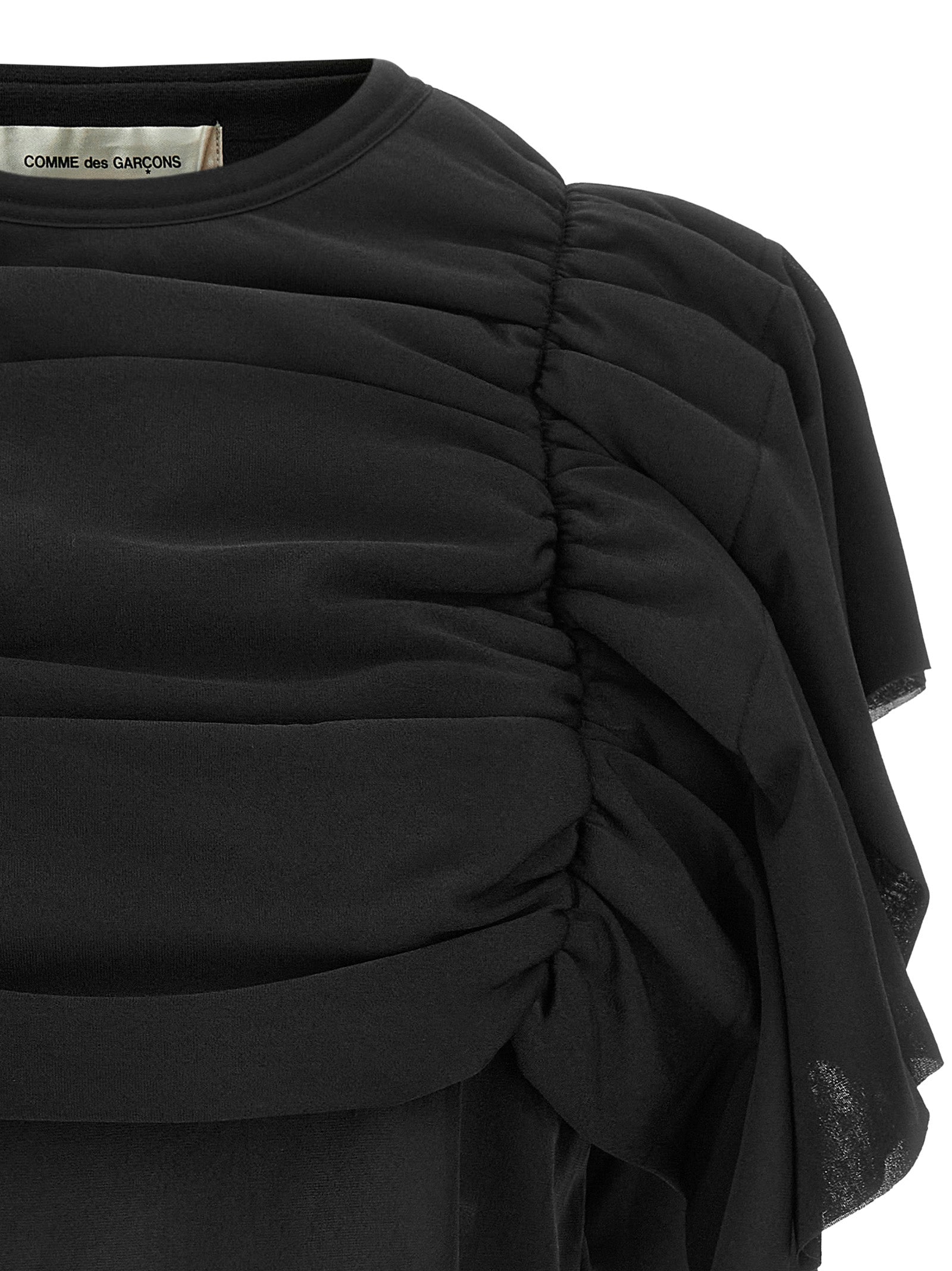 Comme Des Garçons Black Polyester Pattern Shirt