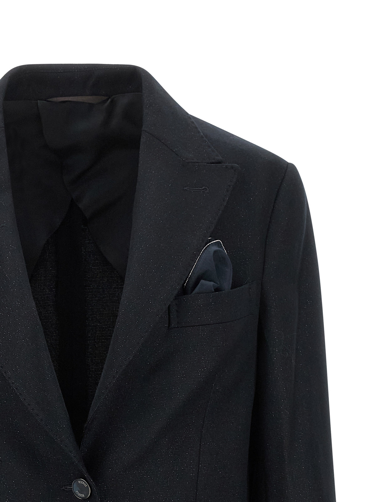 Peserico Black Virgin Wool Blazer