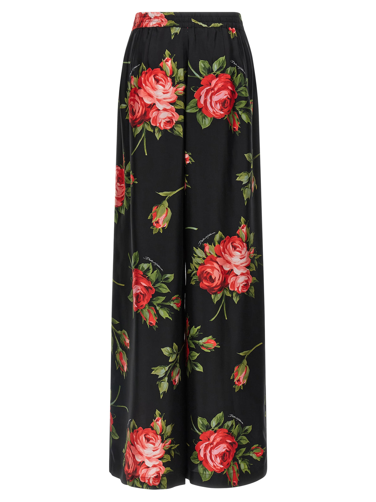 Dolce & Gabbana Black Silk Pants
