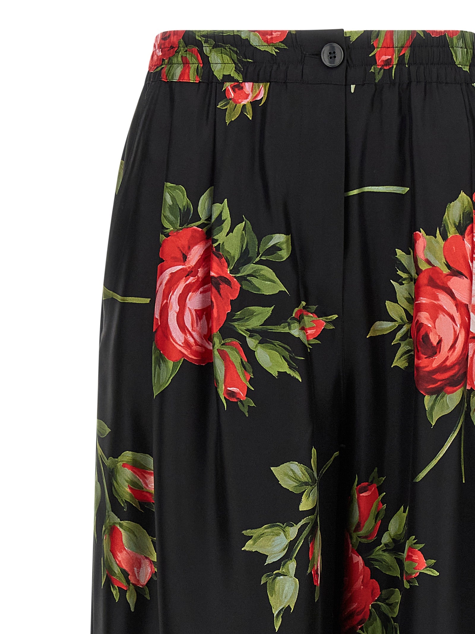 Dolce & Gabbana Black Silk Pants