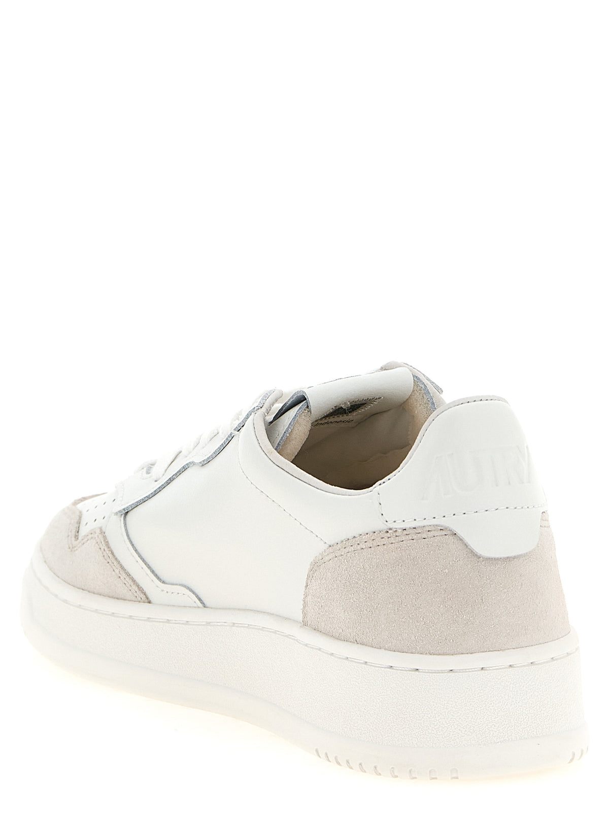 Autry White Cowhide Low Top Sneakers