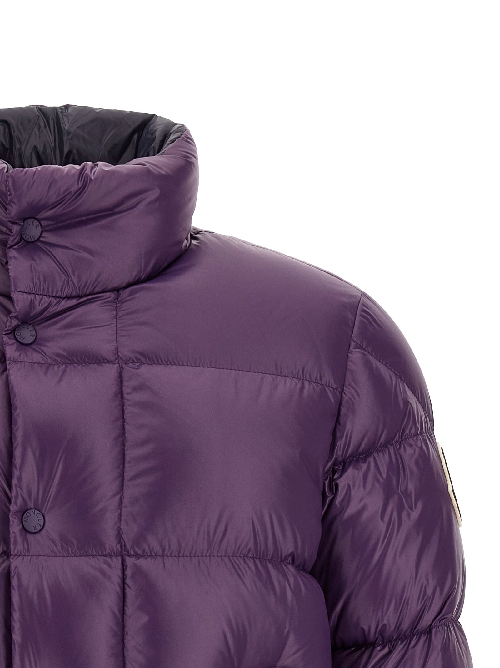 Moncler Purple Polyamide Shell Jacket