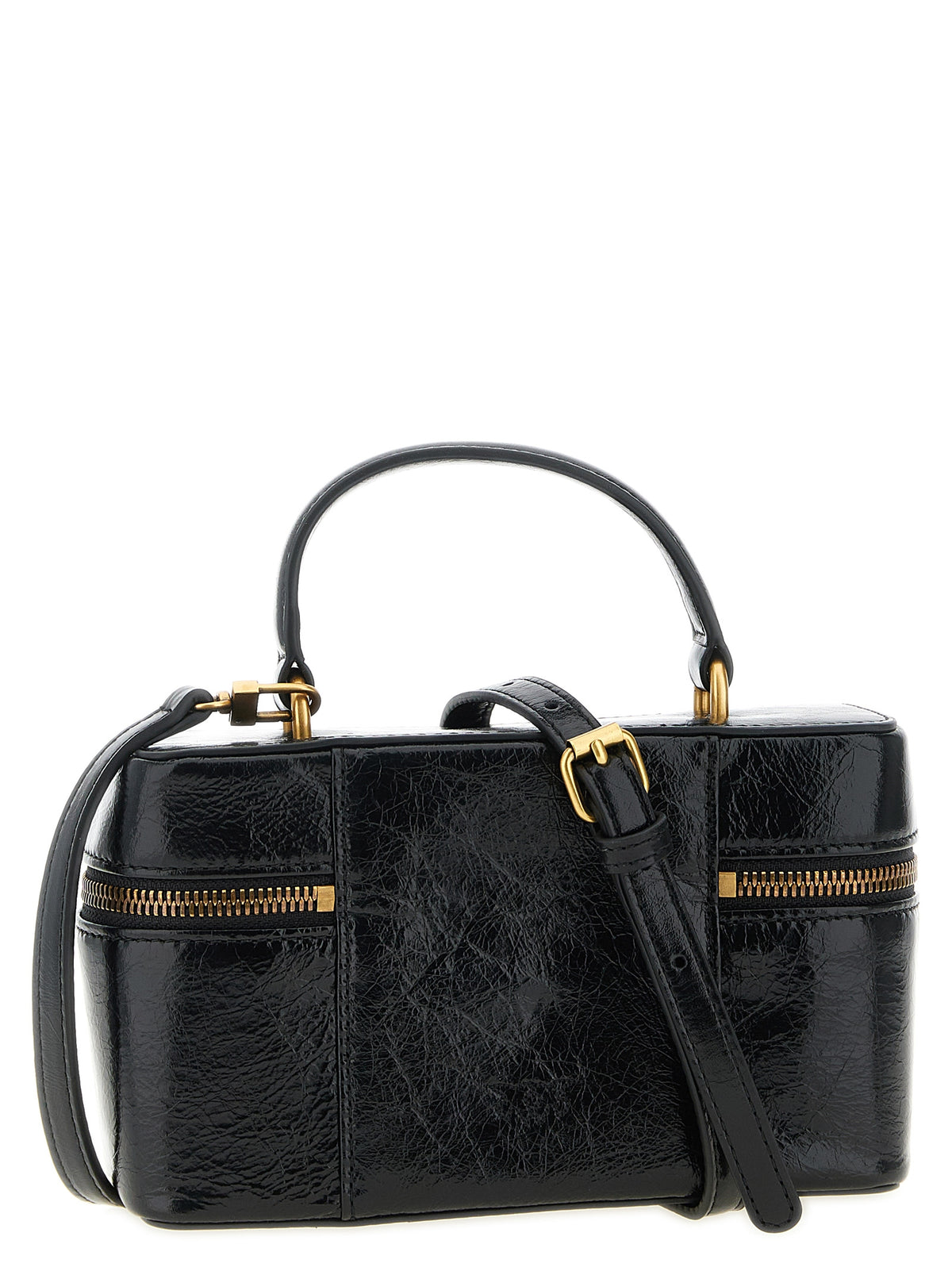 PINKO Black Calfskin Crossbody Bag