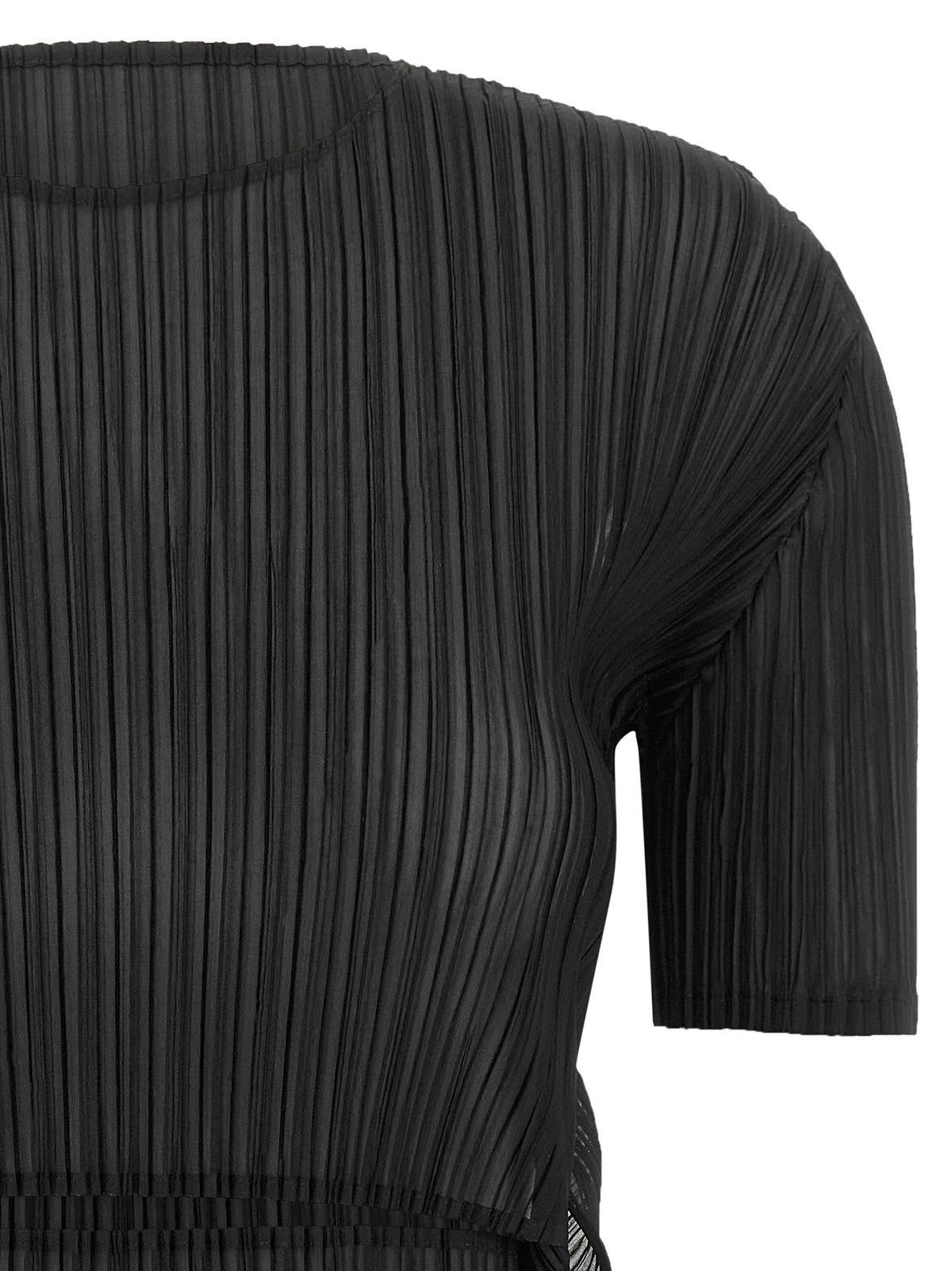 Issey Miyake Black Polyester Pattern Shirt