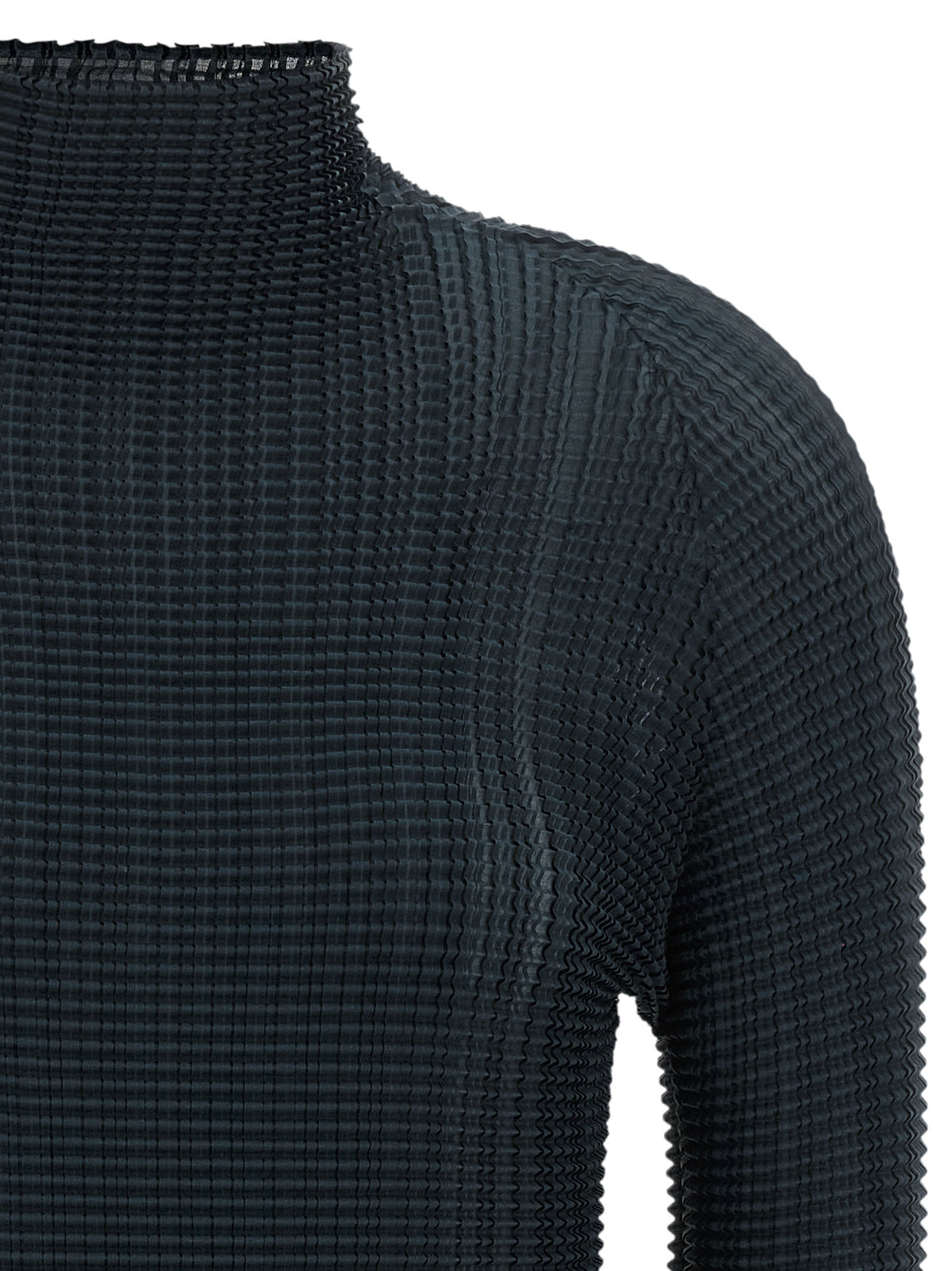 Issey Miyake Blue Polyester Cardigan