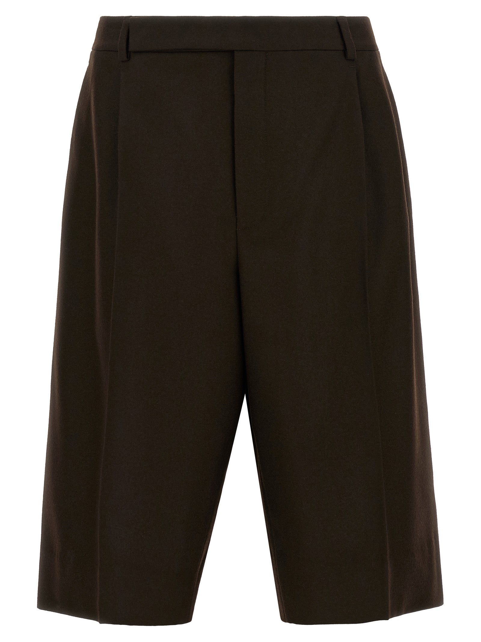Saint Laurent Brown Wool Bermuda Shorts