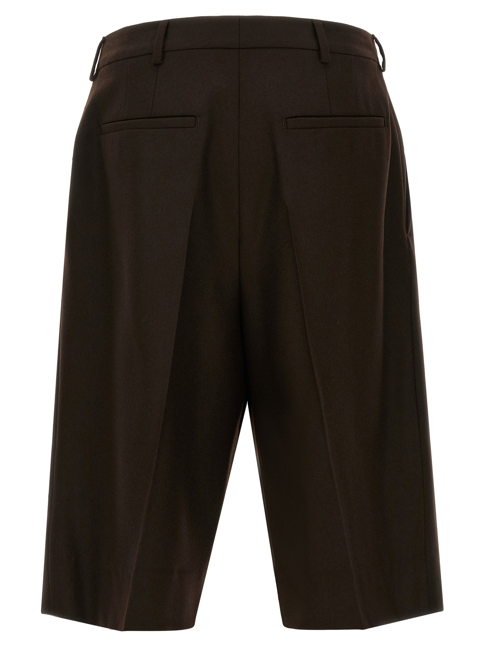 Saint Laurent Brown Wool Bermuda Shorts