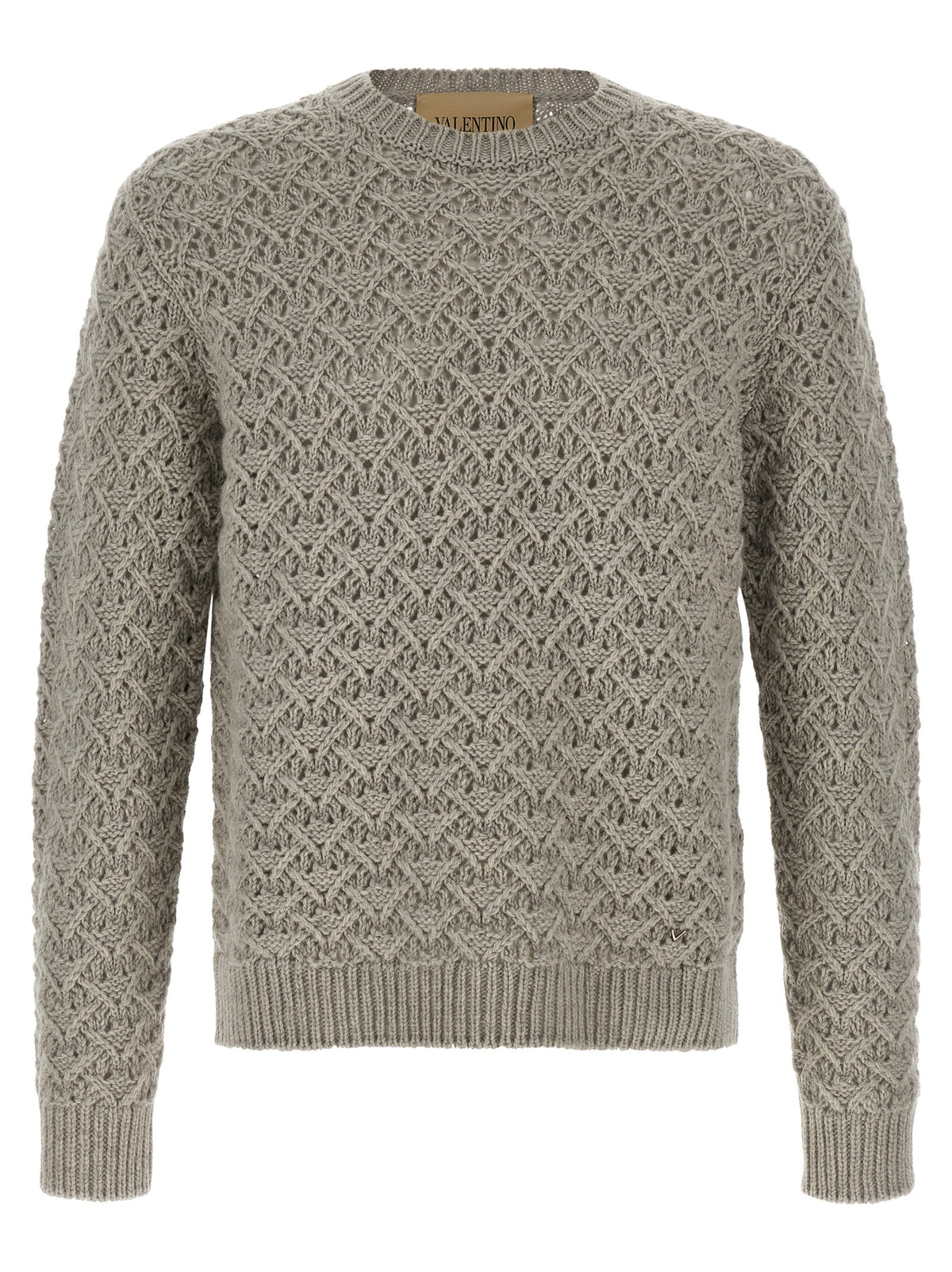 Valentino Garavani Gray Virgin Wool Cardigan