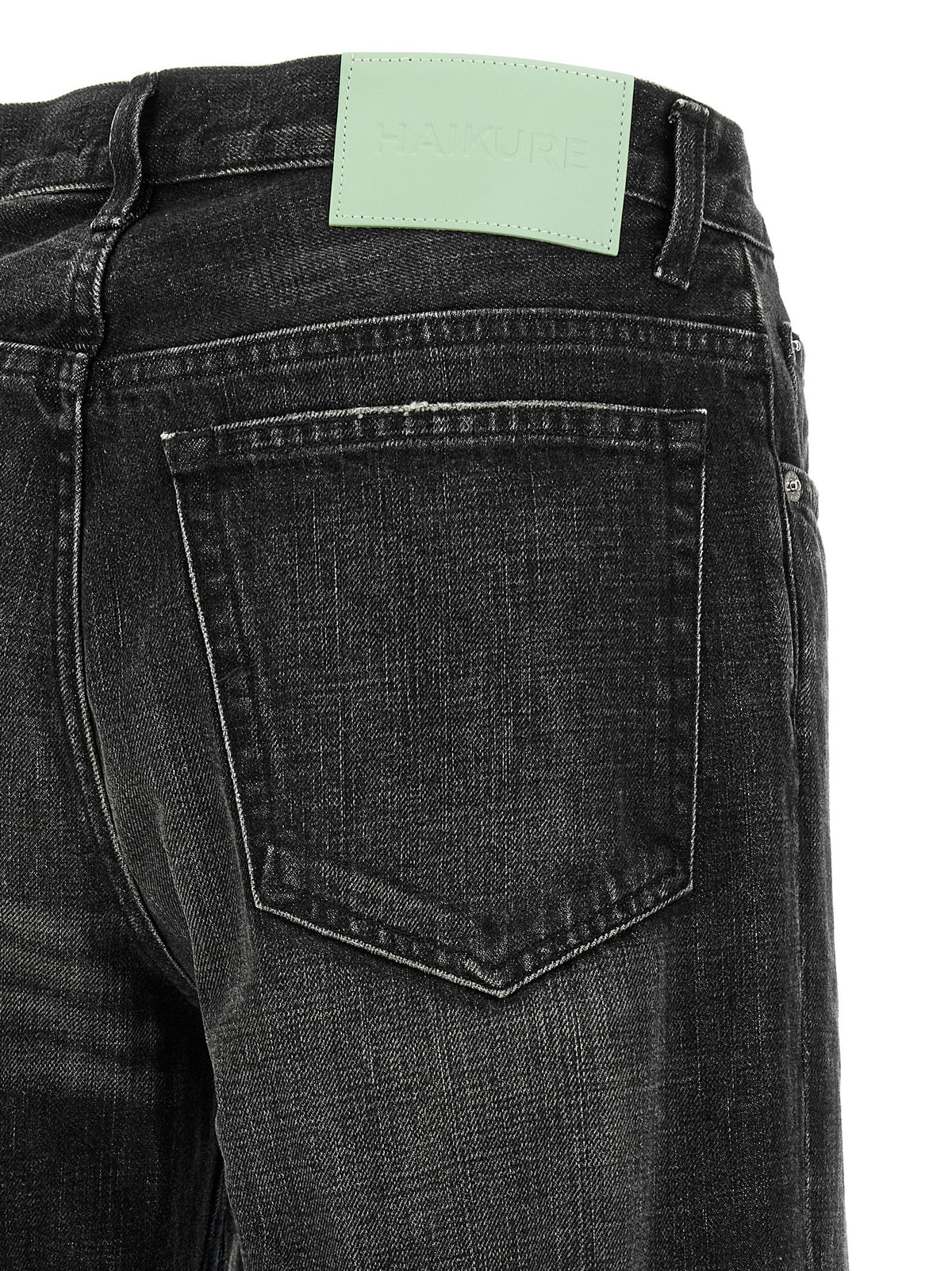 Haikure Gray Cotton Flared Jeans