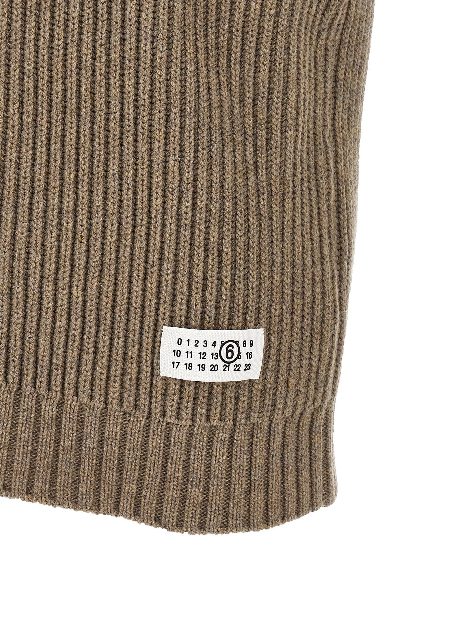 MM6 Maison Margiela Beige Wool Sleeveles Sweater
