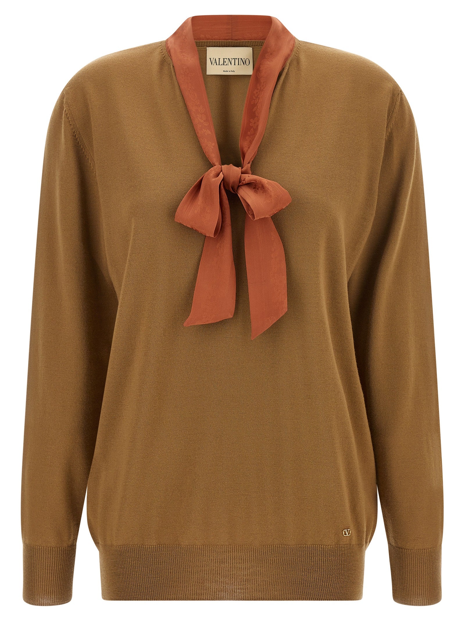 Valentino Garavani Brown Cashmere Cardigan