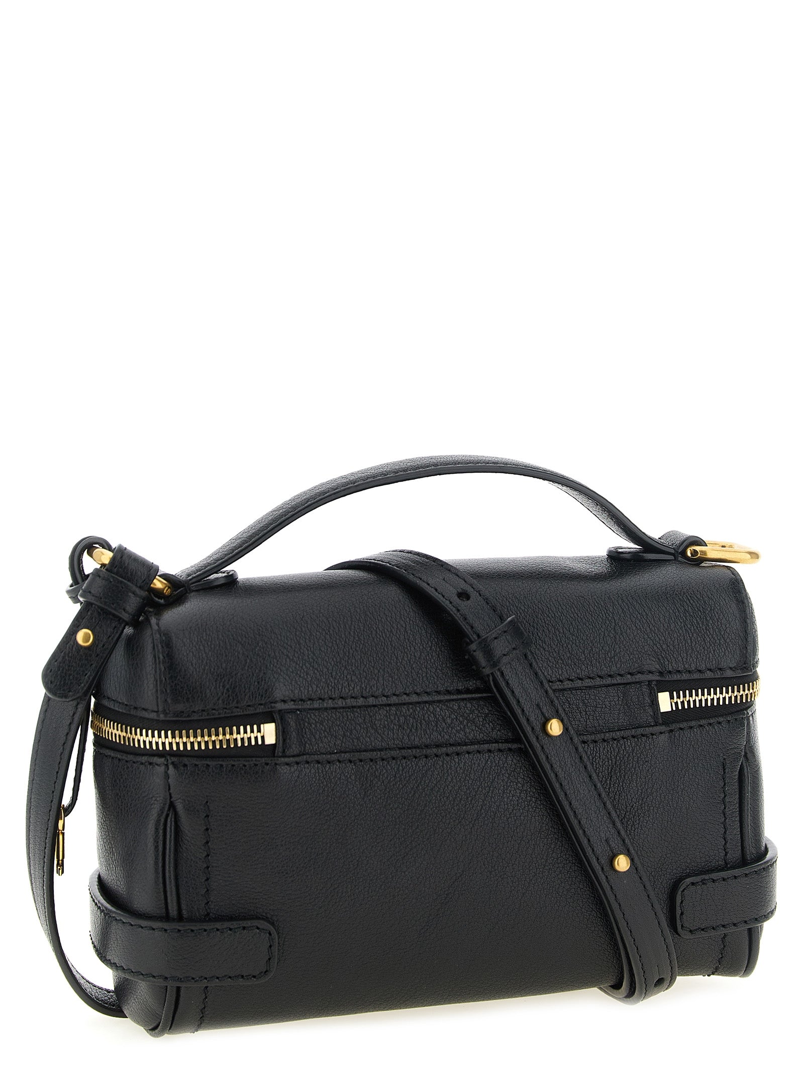 Chloé Black Buffalo Leather Shoulder Bag