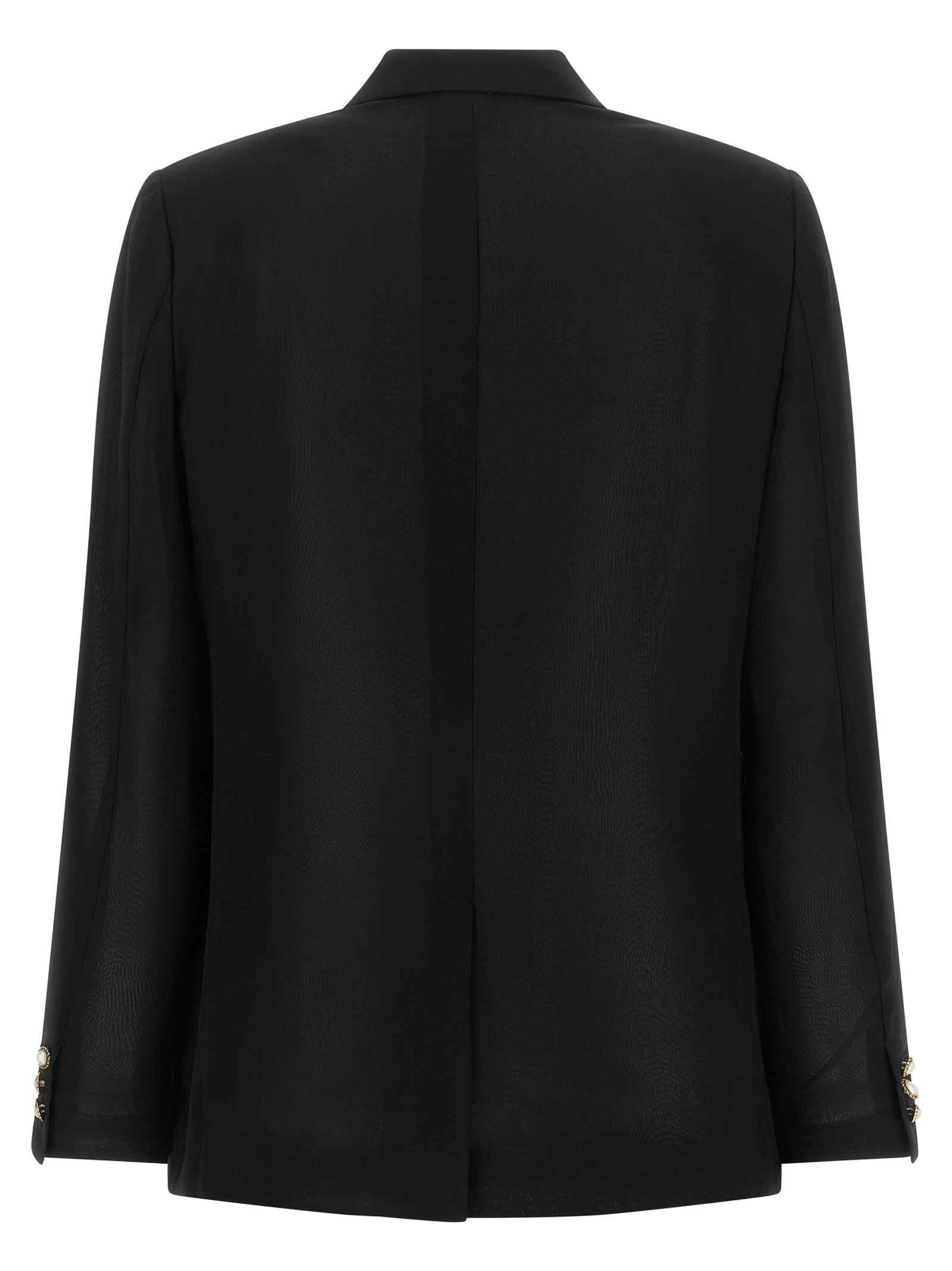 Comme Des Garçons Black Polyester Blazer